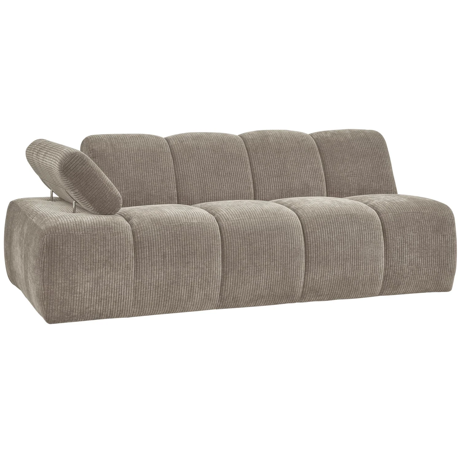 Sofa modułowa MOJO - element 2-osobowy lewostronny ciemny piaskowy sztruks - Image 8