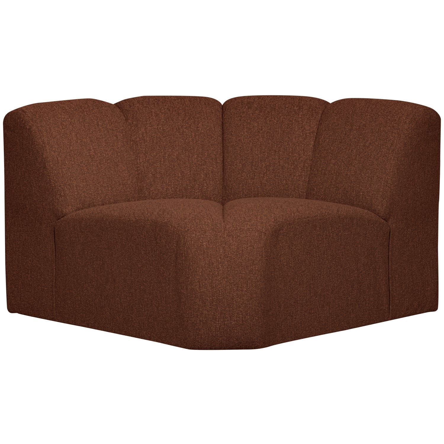 Sofa modułowa MOJO - element narożny rdzawy brązowy bouclé - Image 4