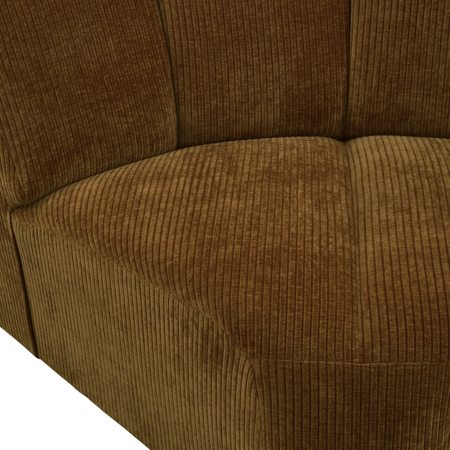 Sofa modułowa MOJO - element narożny ciemny miodowy sztruks - Image 2
