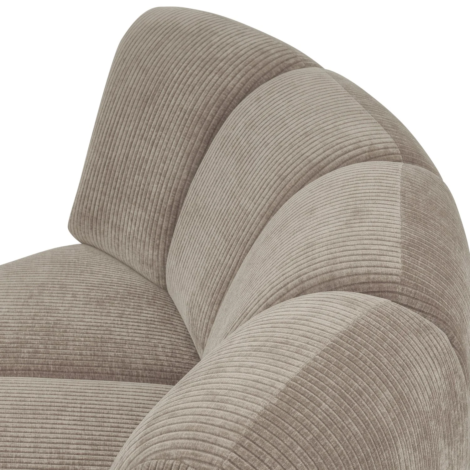 Sofa modułowa MOJO - element narożny ciemny piaskowy sztruks - Image 3
