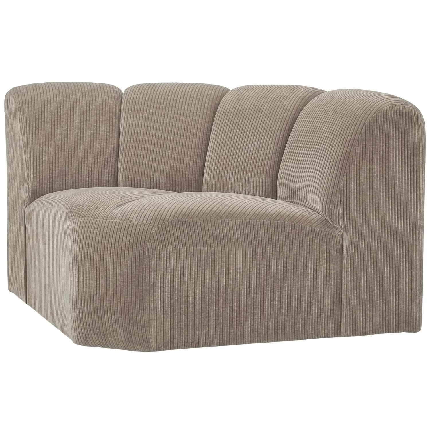 Sofa modułowa MOJO - element narożny ciemny piaskowy sztruks - Image 5