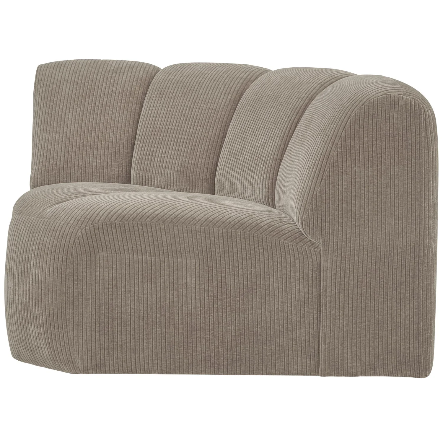 Sofa modułowa MOJO - element narożny ciemny piaskowy sztruks - Image 6