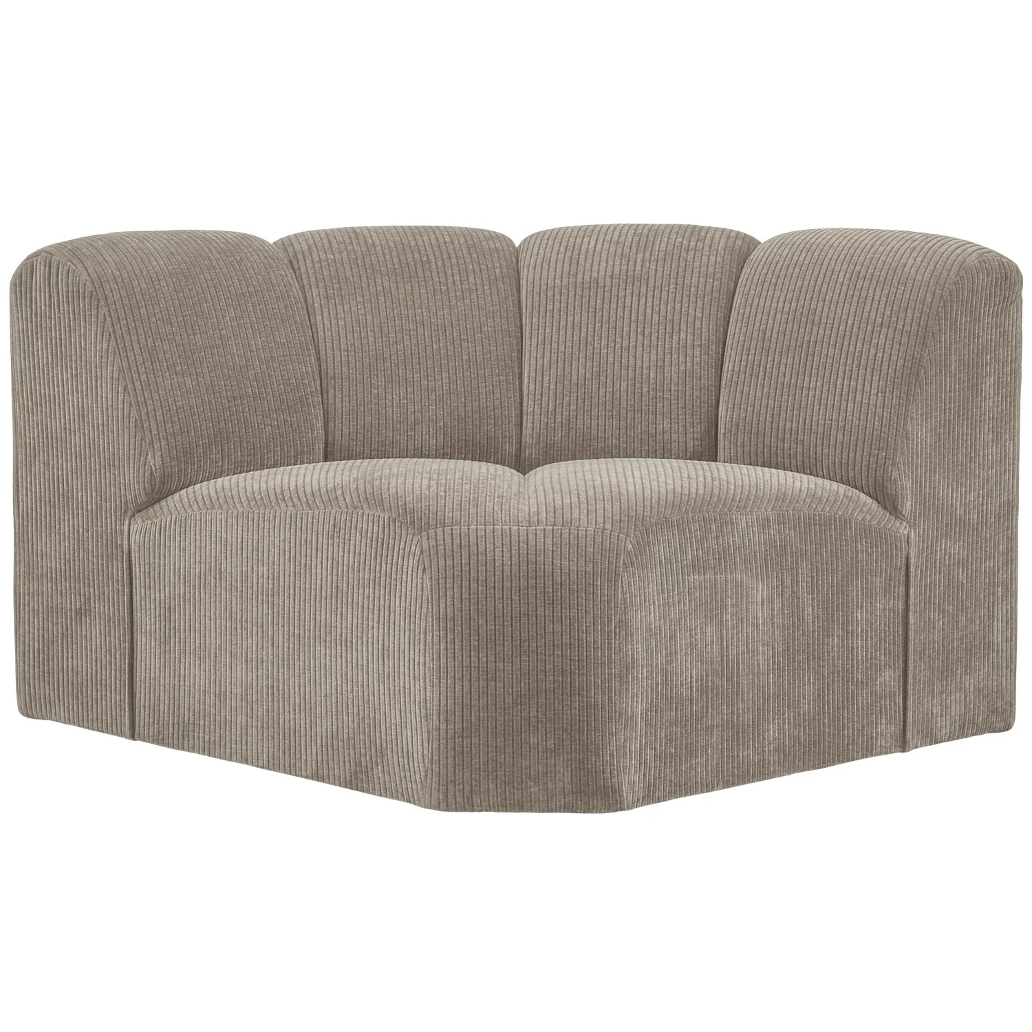 Sofa modułowa MOJO - element narożny ciemny piaskowy sztruks - Image 7