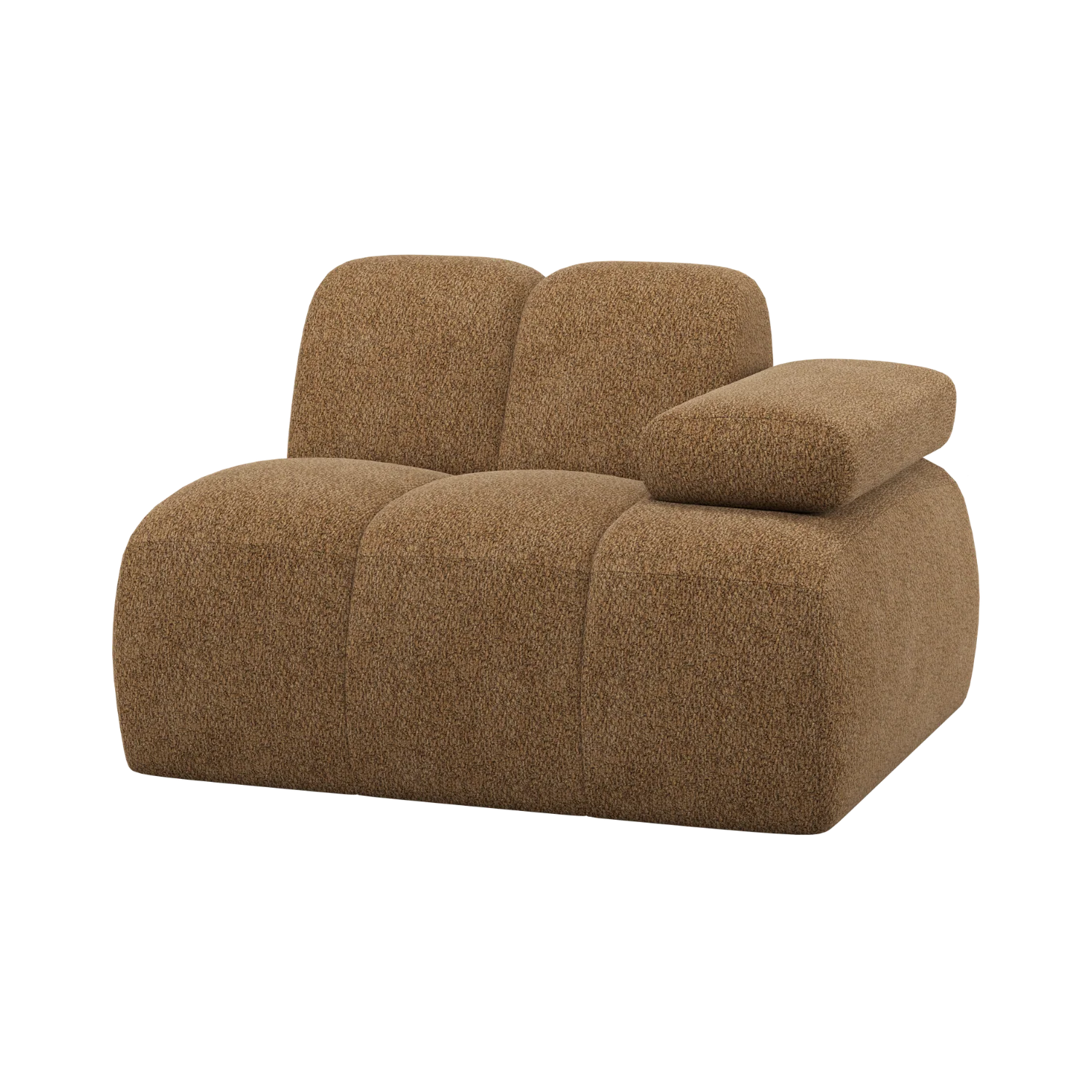Sofa modułowa MOJO - element prawostronny miodowy baranek