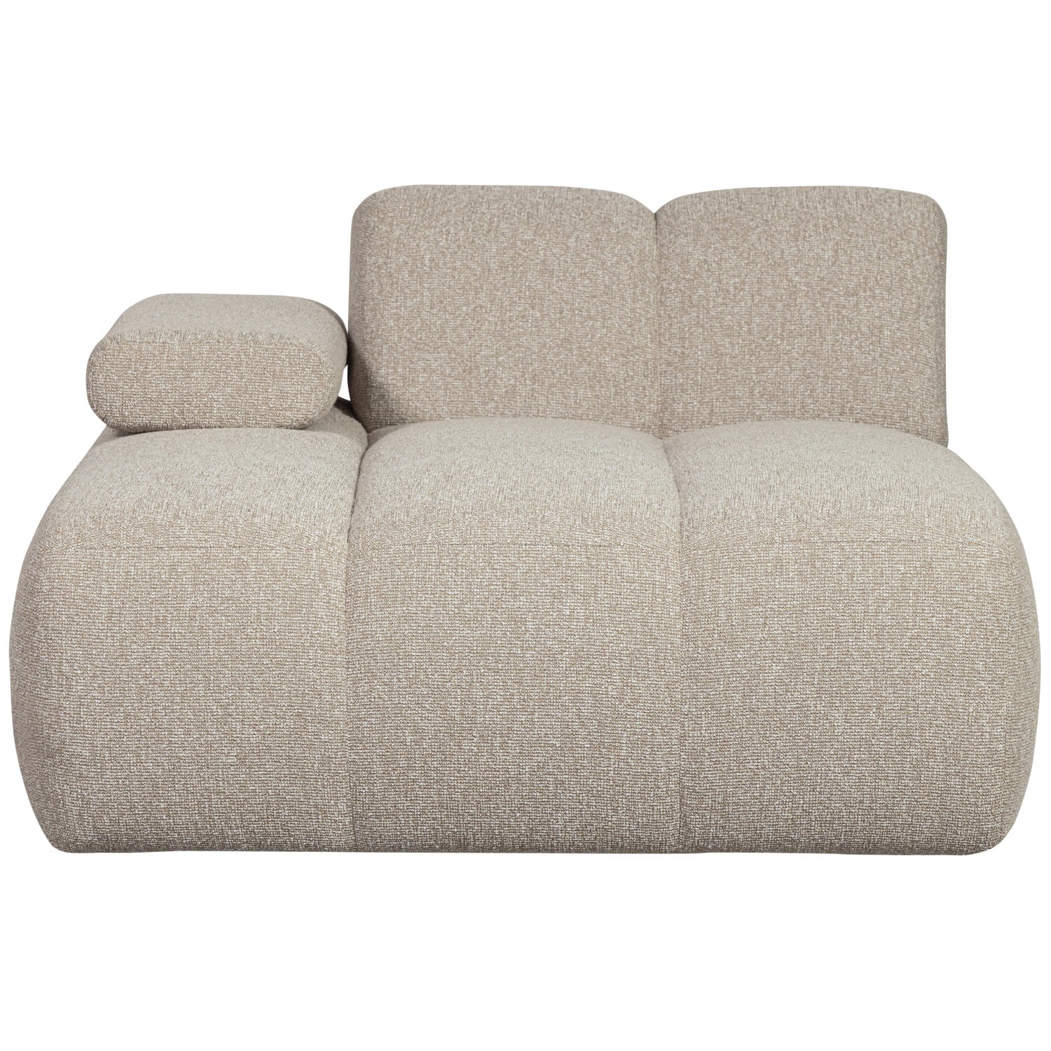 Sofa modułowa MOJO - szezlong lewostronny beżowy melanż bouclé - Image 4