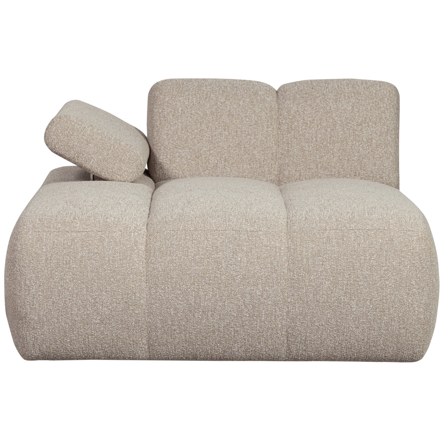 Sofa modułowa MOJO - szezlong lewostronny beżowy melanż bouclé - Image 5