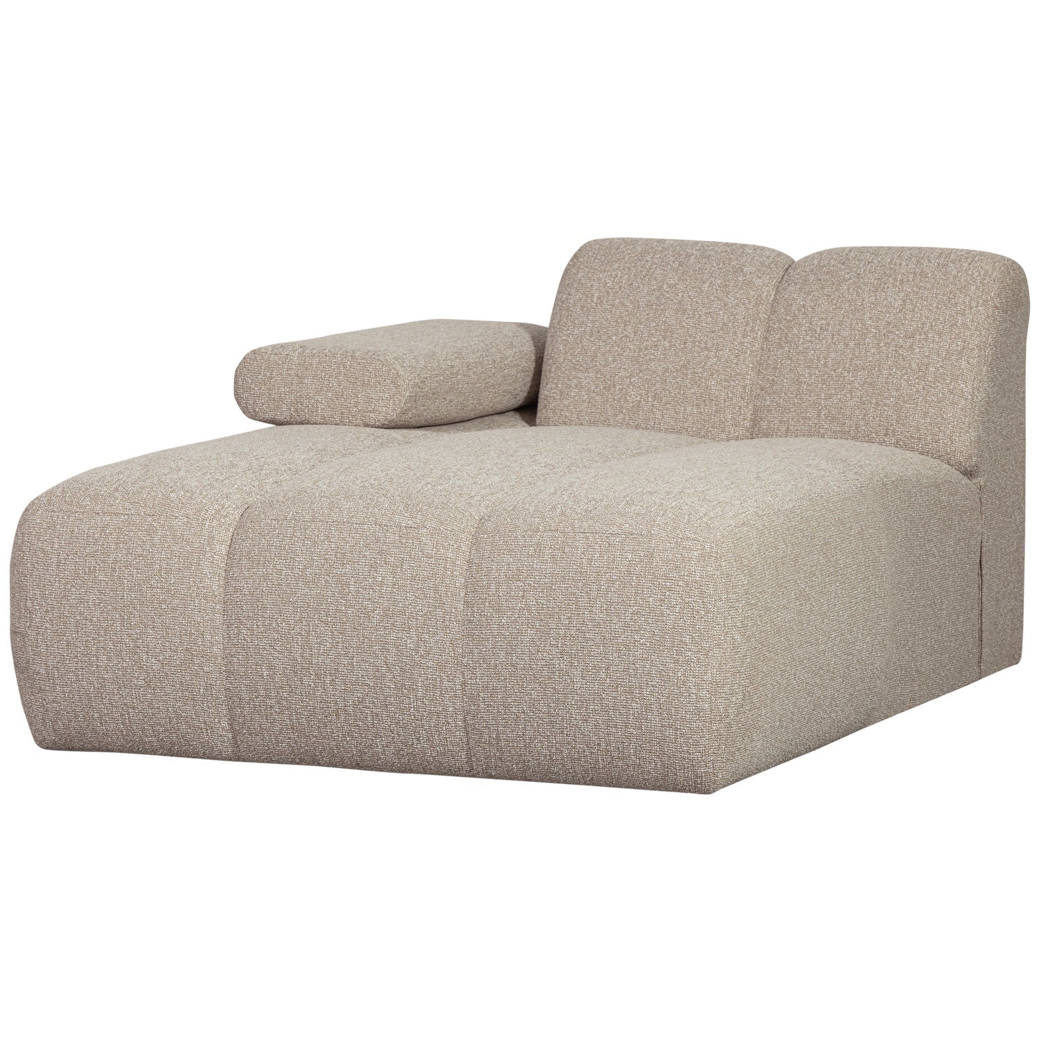 Sofa modułowa MOJO - szezlong lewostronny beżowy melanż bouclé - Image 6