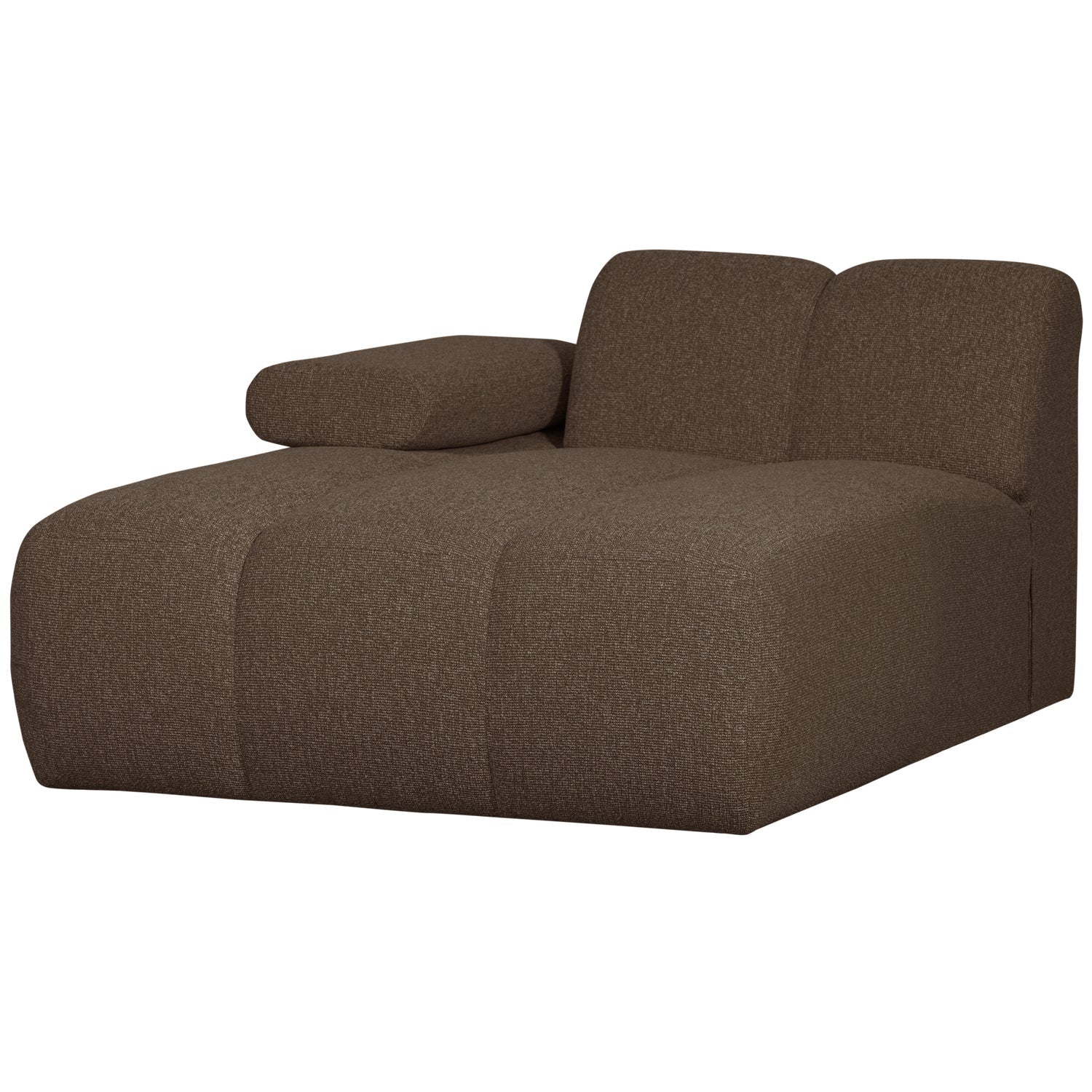 Sofa modułowa MOJO - szezlong lewostronny ciemnobrązowy bouclé - Image 6