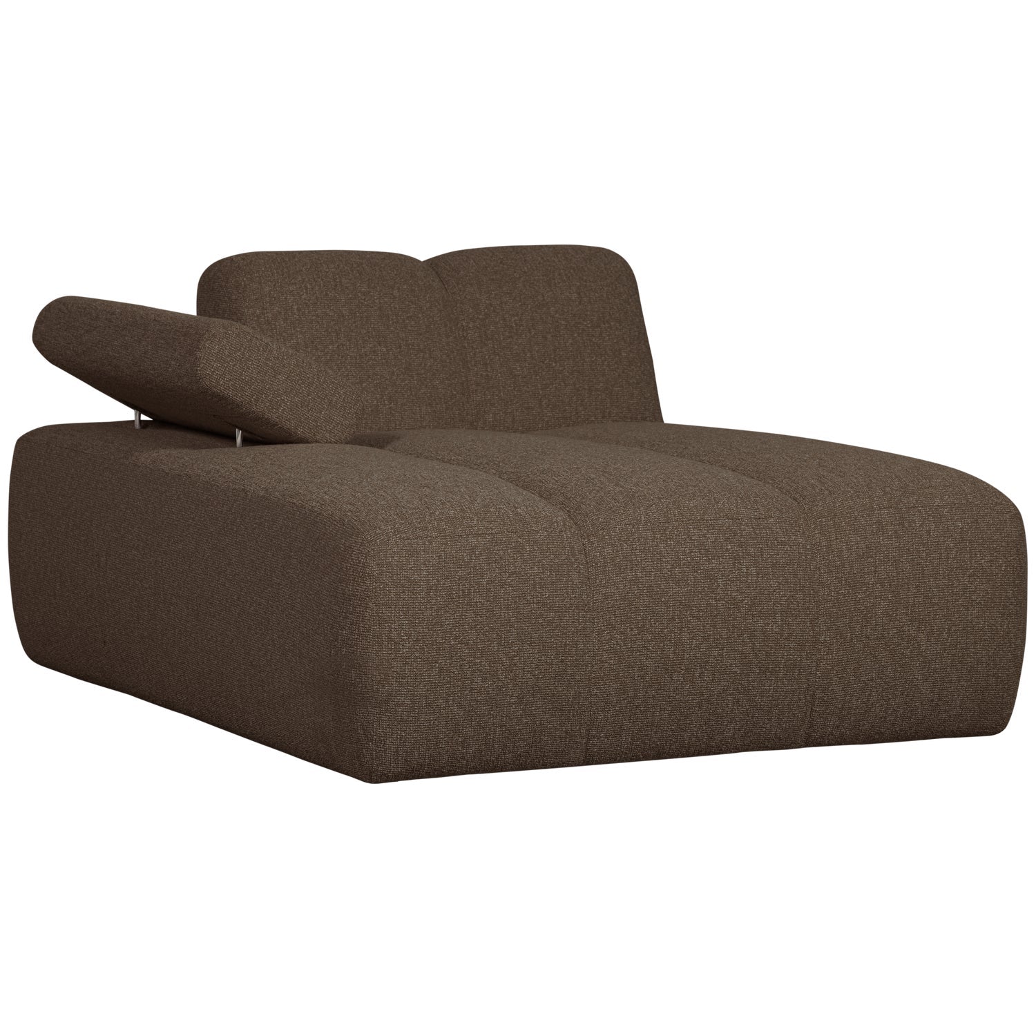 Sofa modułowa MOJO - szezlong lewostronny ciemnobrązowy bouclé - Image 7