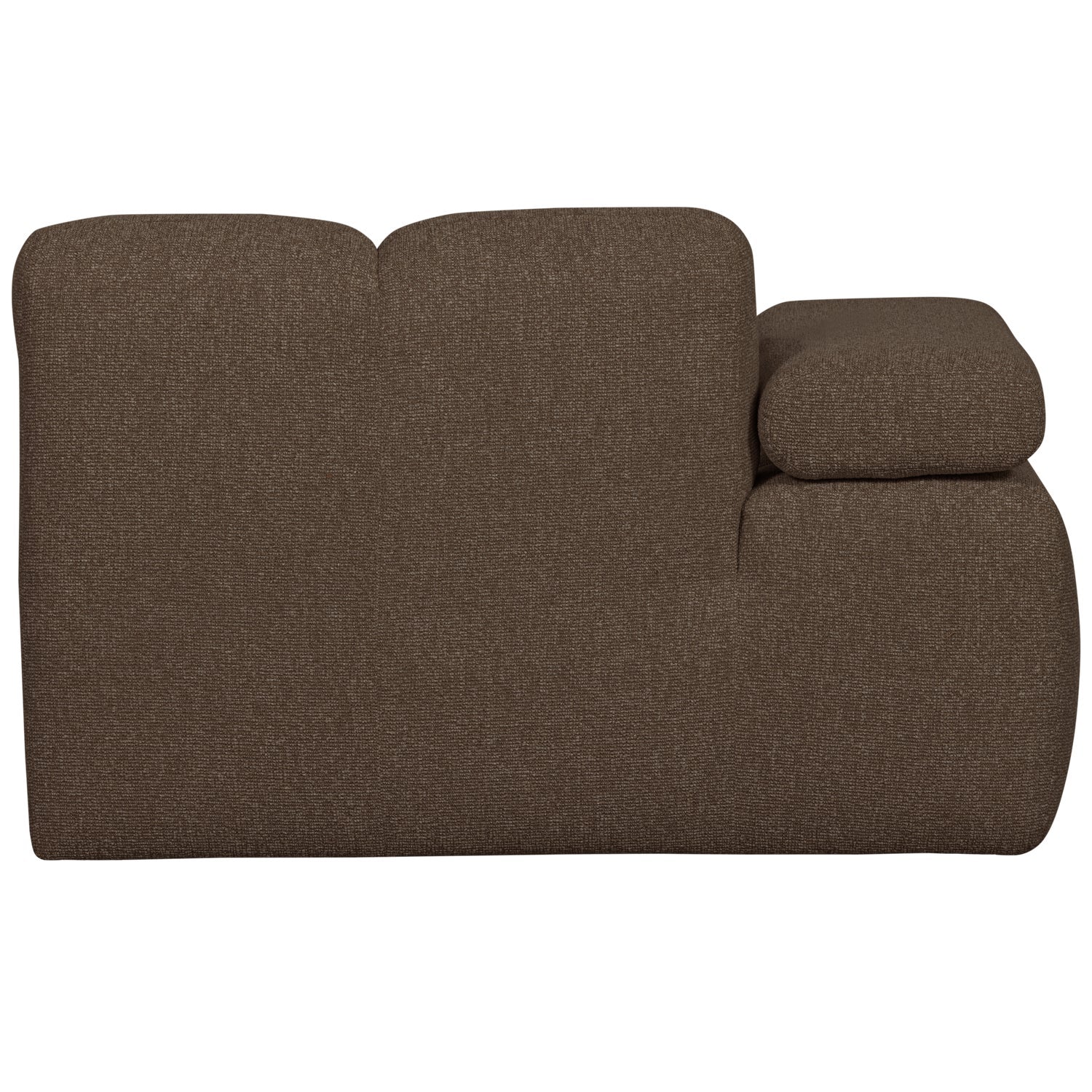 Sofa modułowa MOJO - szezlong lewostronny ciemnobrązowy bouclé - Image 8
