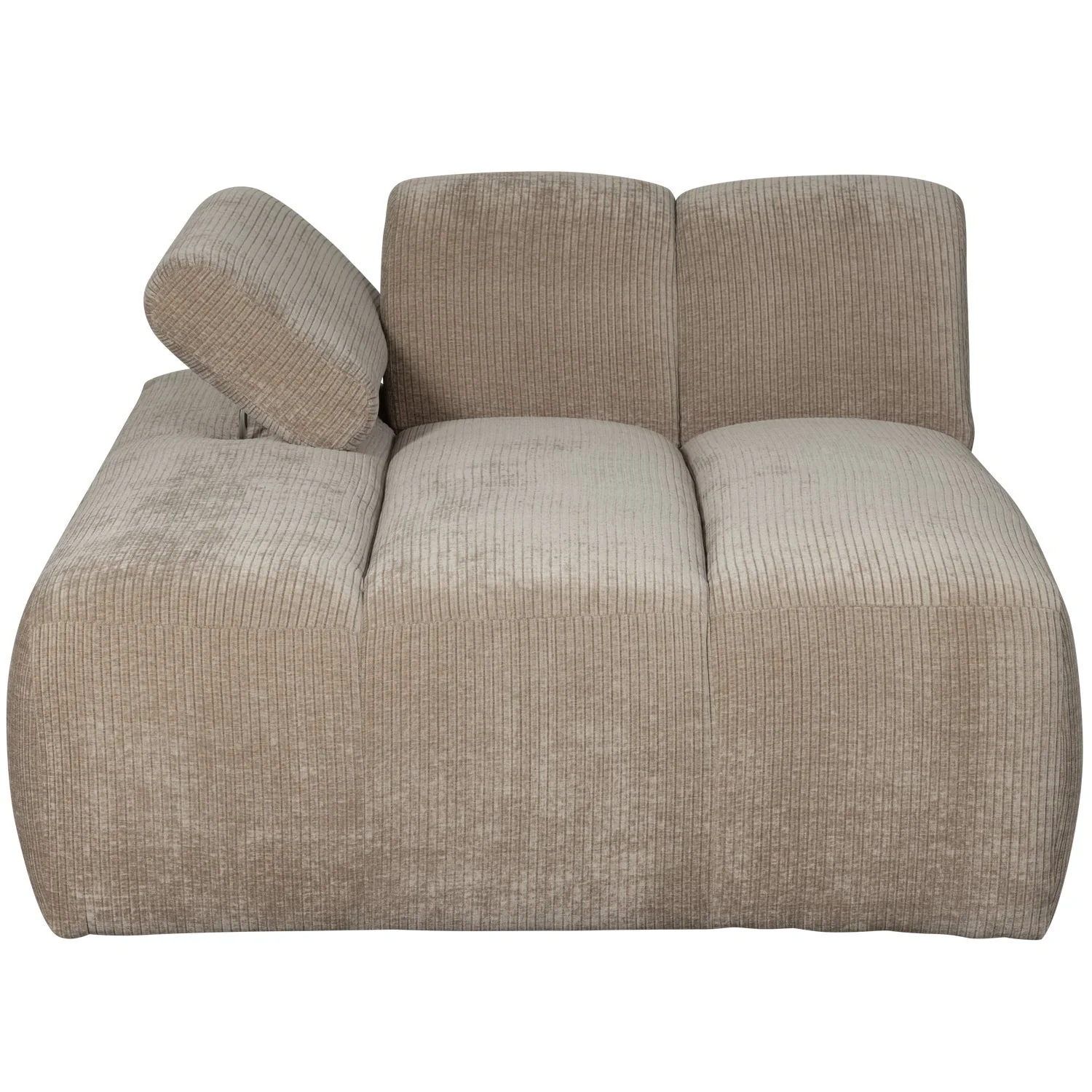 Sofa modułowa MOJO - szezlong lewostronny ciemny piaskowy sztruks - Image 5