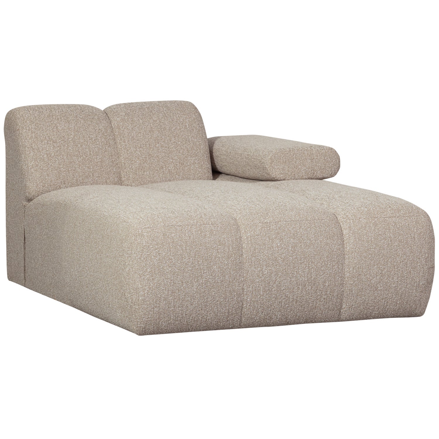 Sofa modułowa MOJO - szezlong prawostronny beżowy melanż bouclé - Image 11