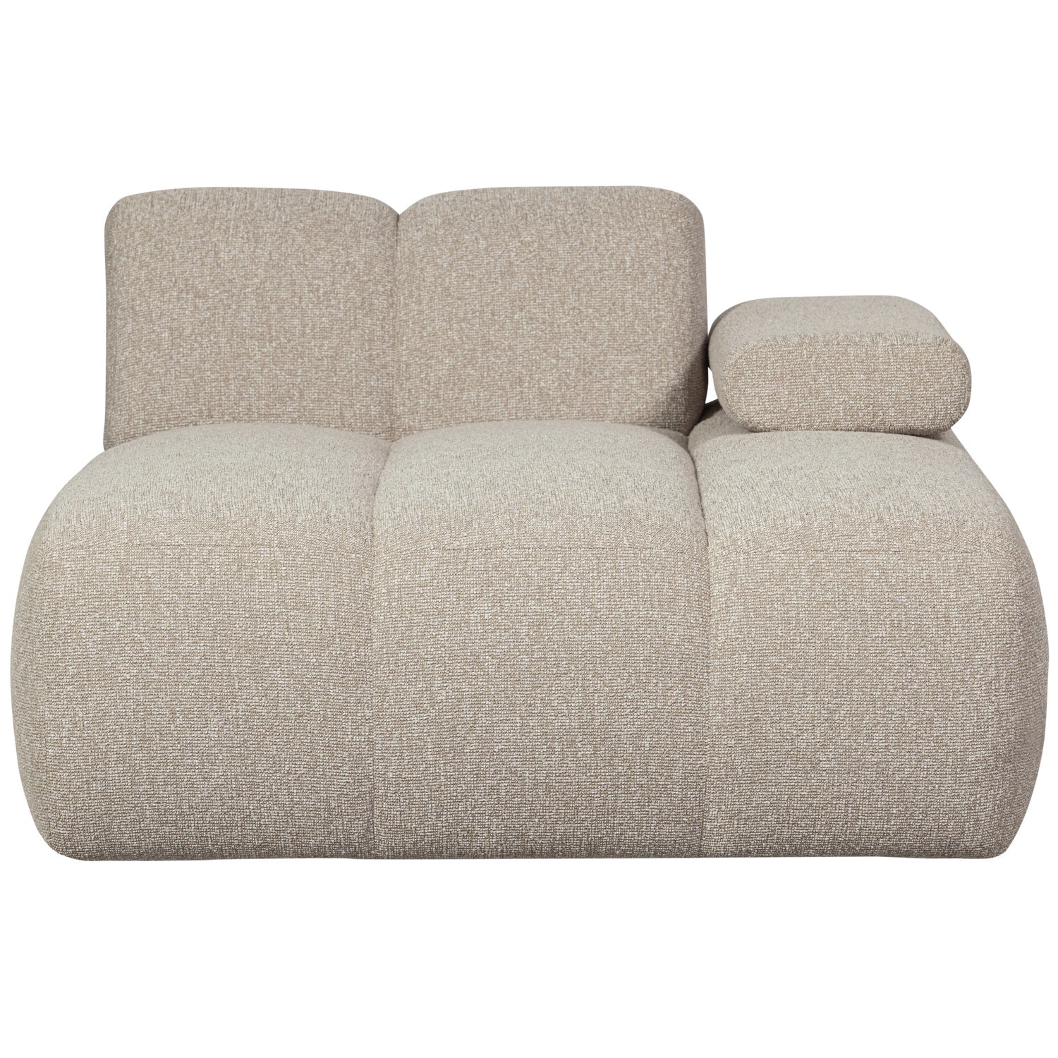 Sofa modułowa MOJO - szezlong prawostronny beżowy melanż bouclé - Image 7