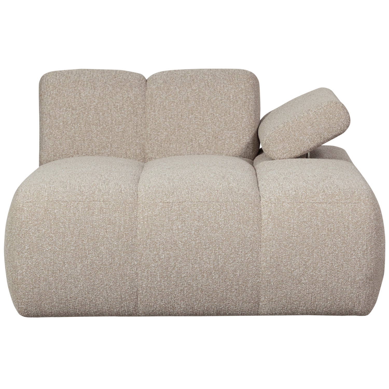 Sofa modułowa MOJO - szezlong prawostronny beżowy melanż bouclé - Image 8