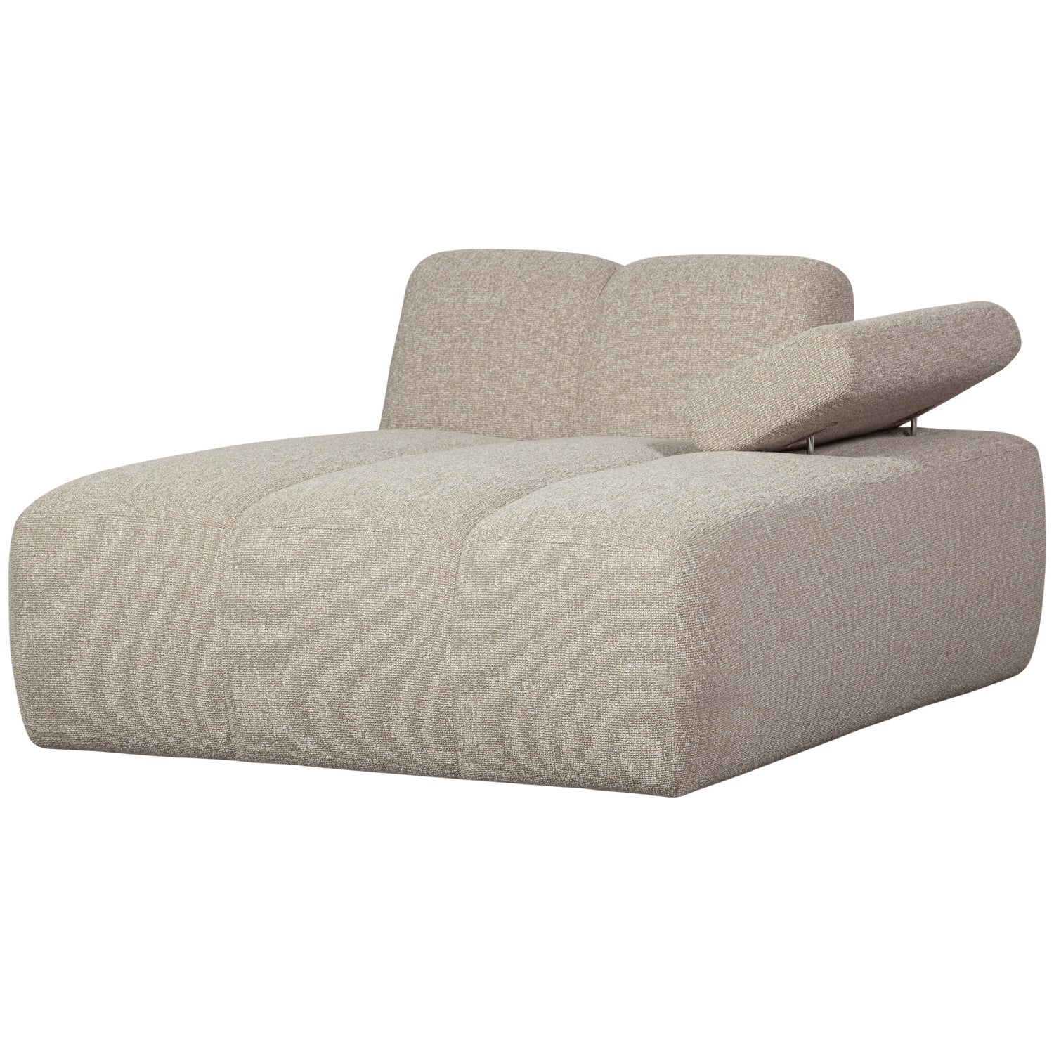 Sofa modułowa MOJO - szezlong prawostronny beżowy melanż bouclé - Image 9