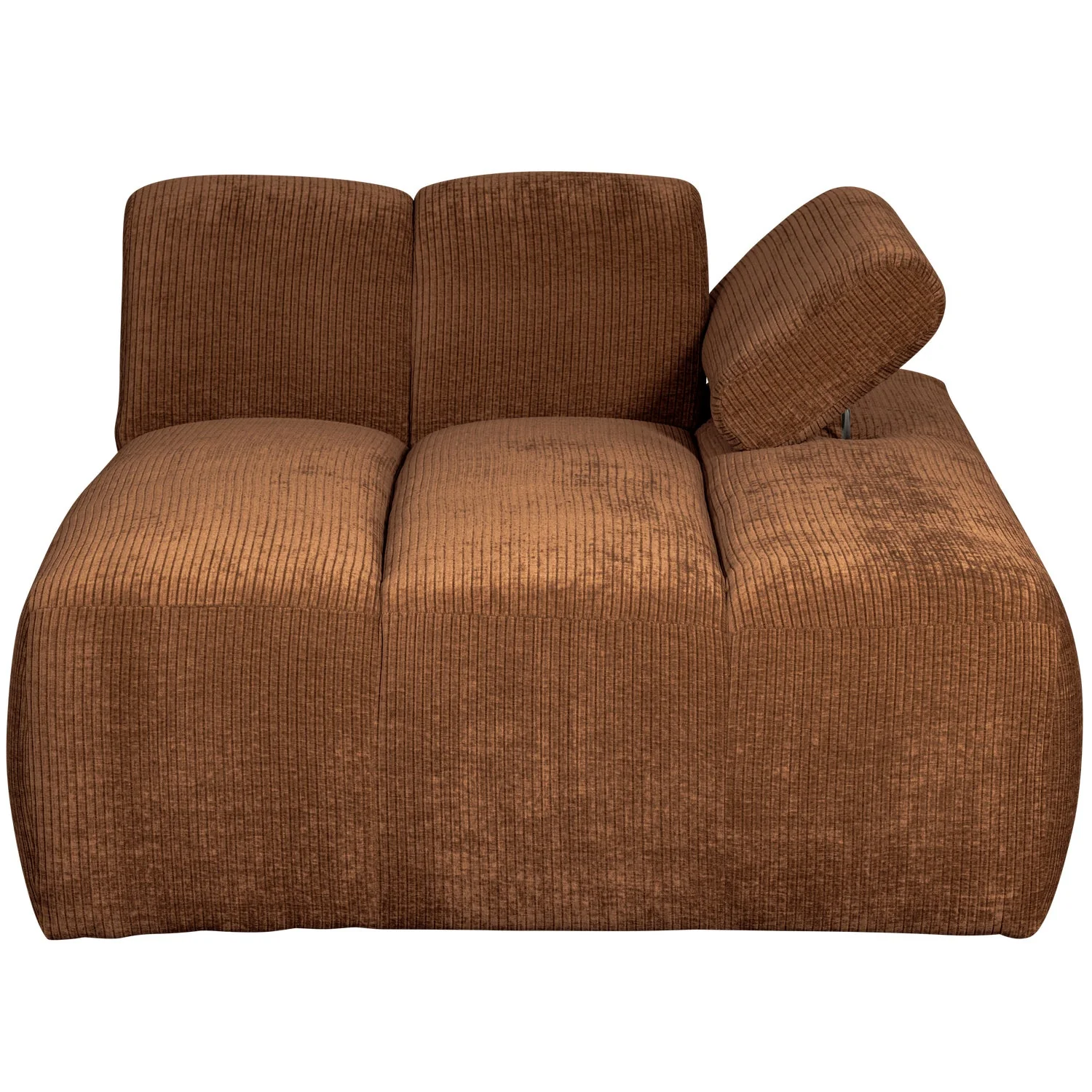 Sofa modułowa MOJO - szezlong prawostronny rdzawy brązowy sztruks - Image 5