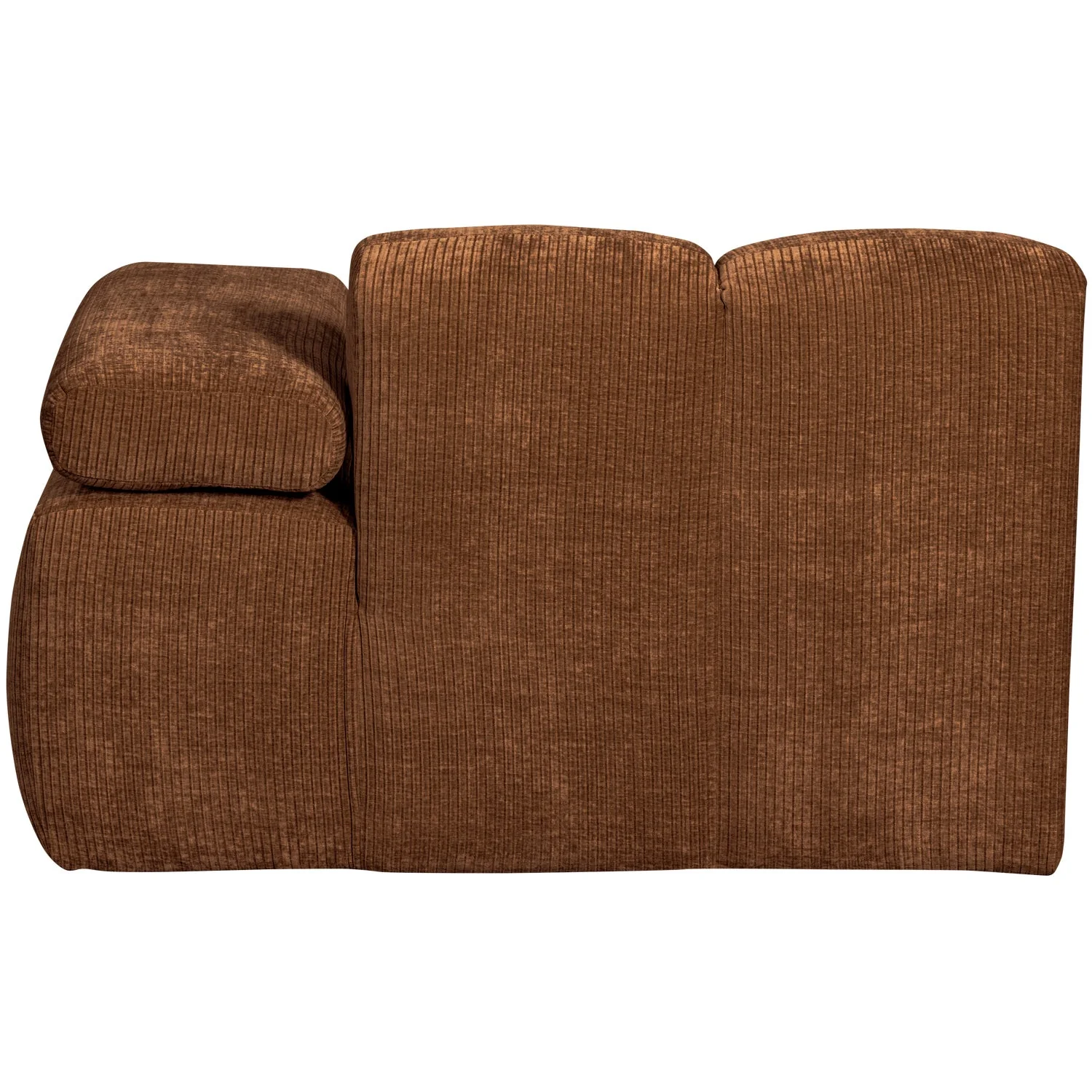 Sofa modułowa MOJO - szezlong prawostronny rdzawy brązowy sztruks - Image 9