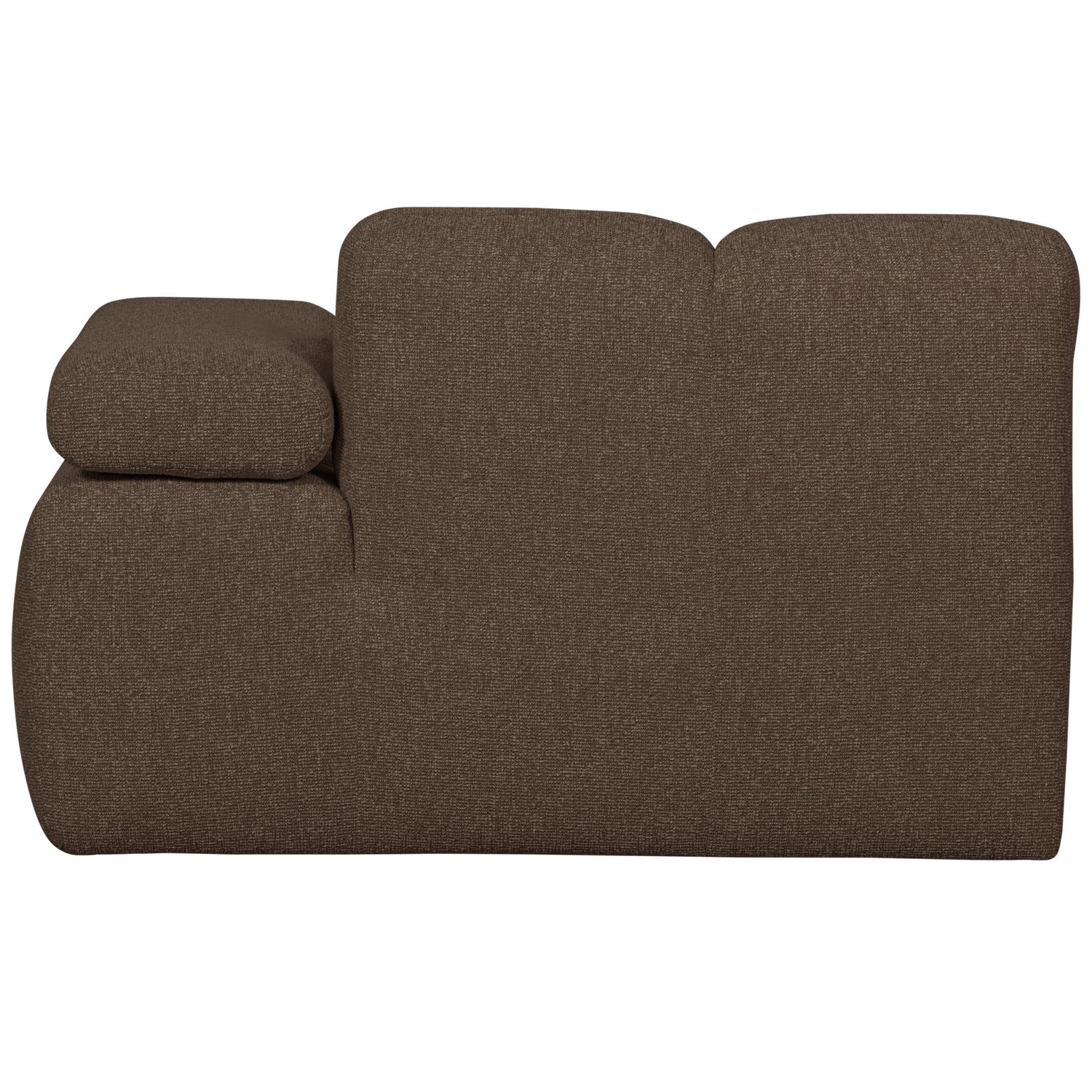 Sofa modułowa MOJO - szezlong prawostronny ciemnobrązowy bouclé - Image 5