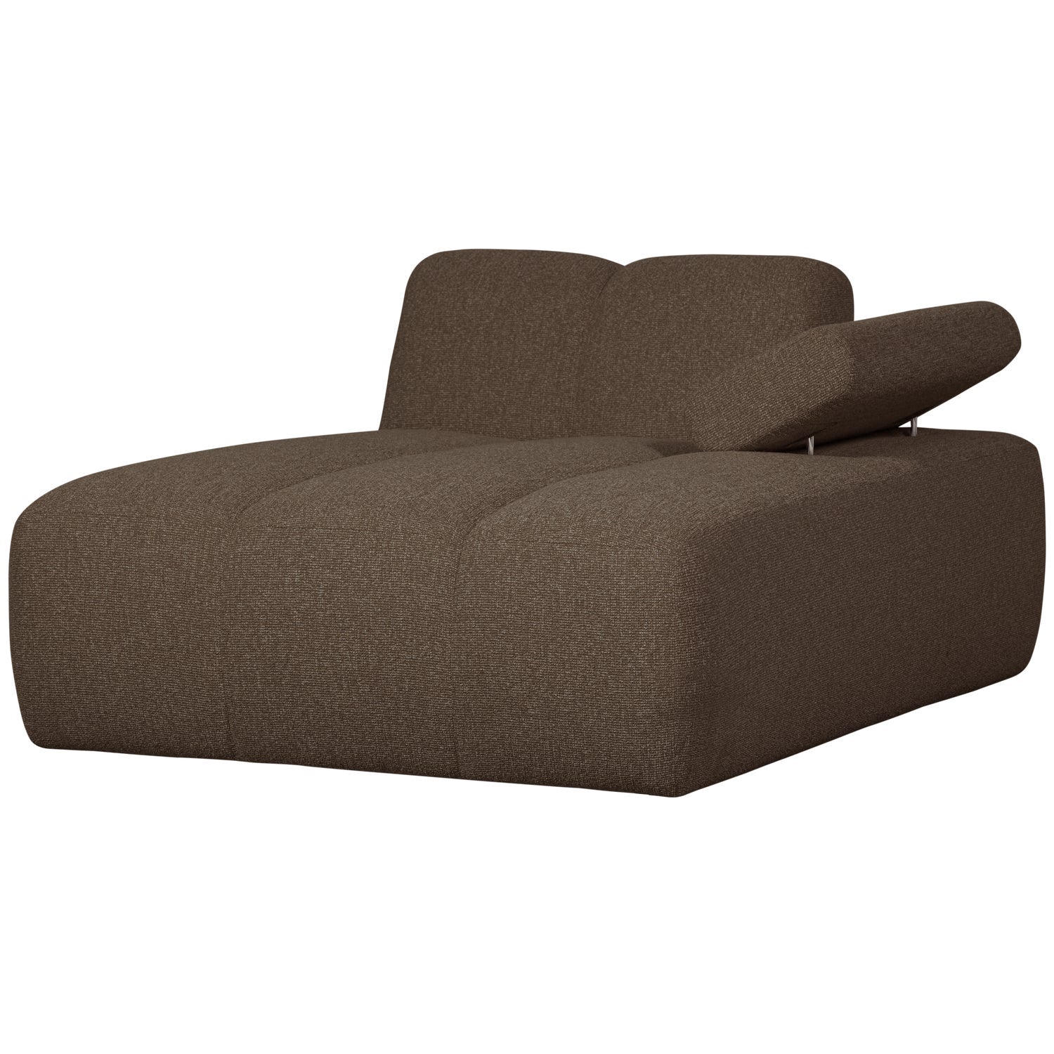Sofa modułowa MOJO - szezlong prawostronny ciemnobrązowy bouclé - Image 7