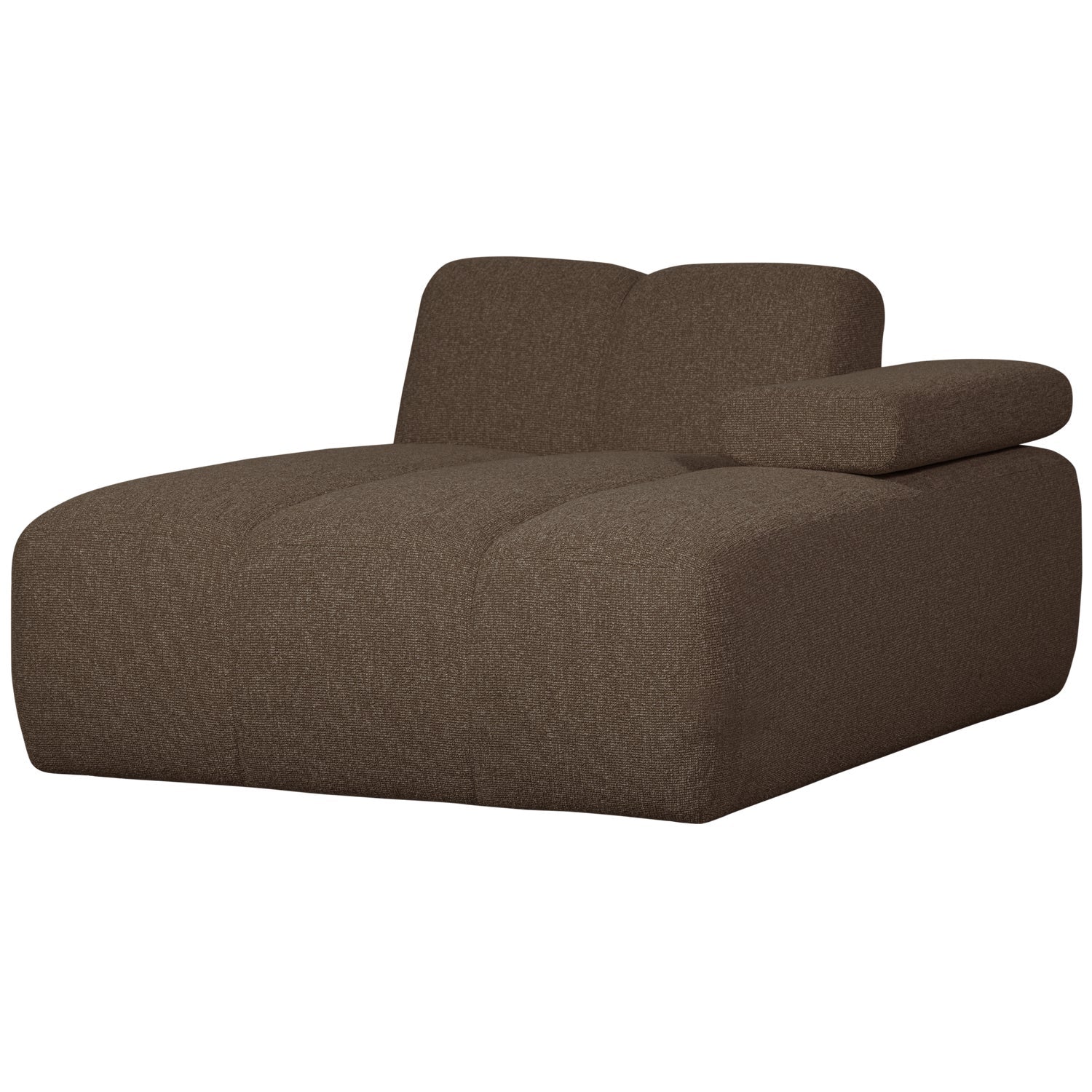 Sofa modułowa MOJO - szezlong prawostronny ciemnobrązowy bouclé - Image 8