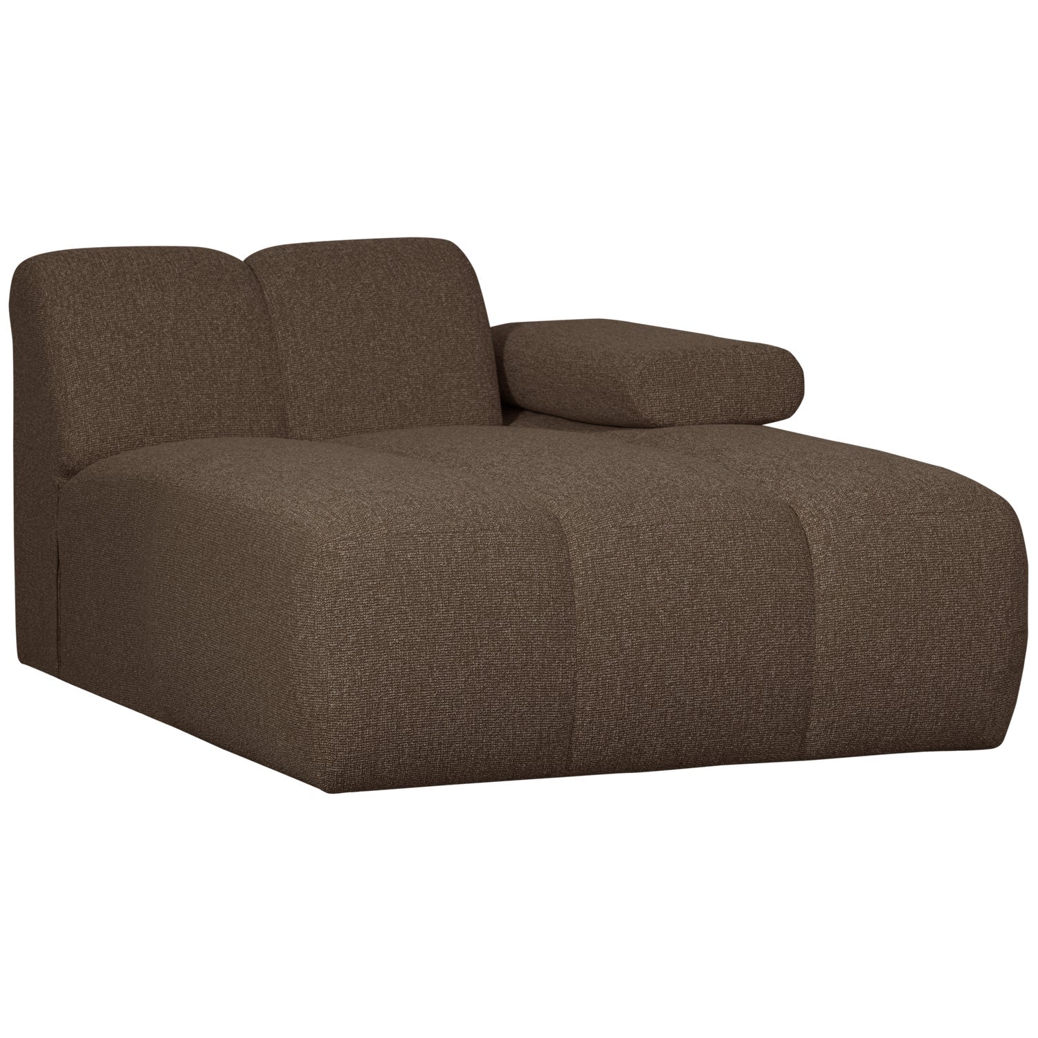Sofa modułowa MOJO - szezlong prawostronny ciemnobrązowy bouclé - Image 9
