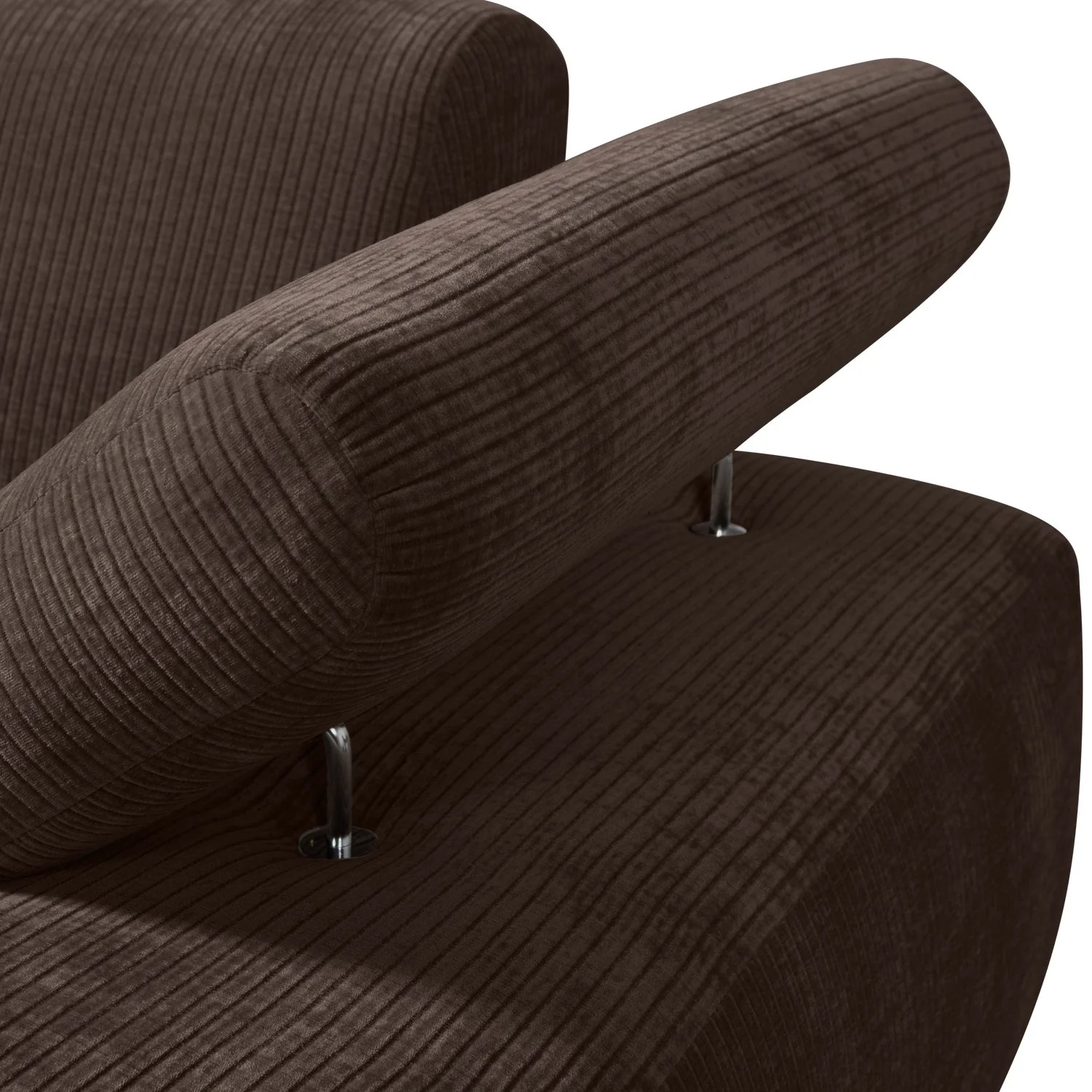 Sofa modułowa MOJO - szezlong prawostronny ciemnobrązowy sztruks - Image 3