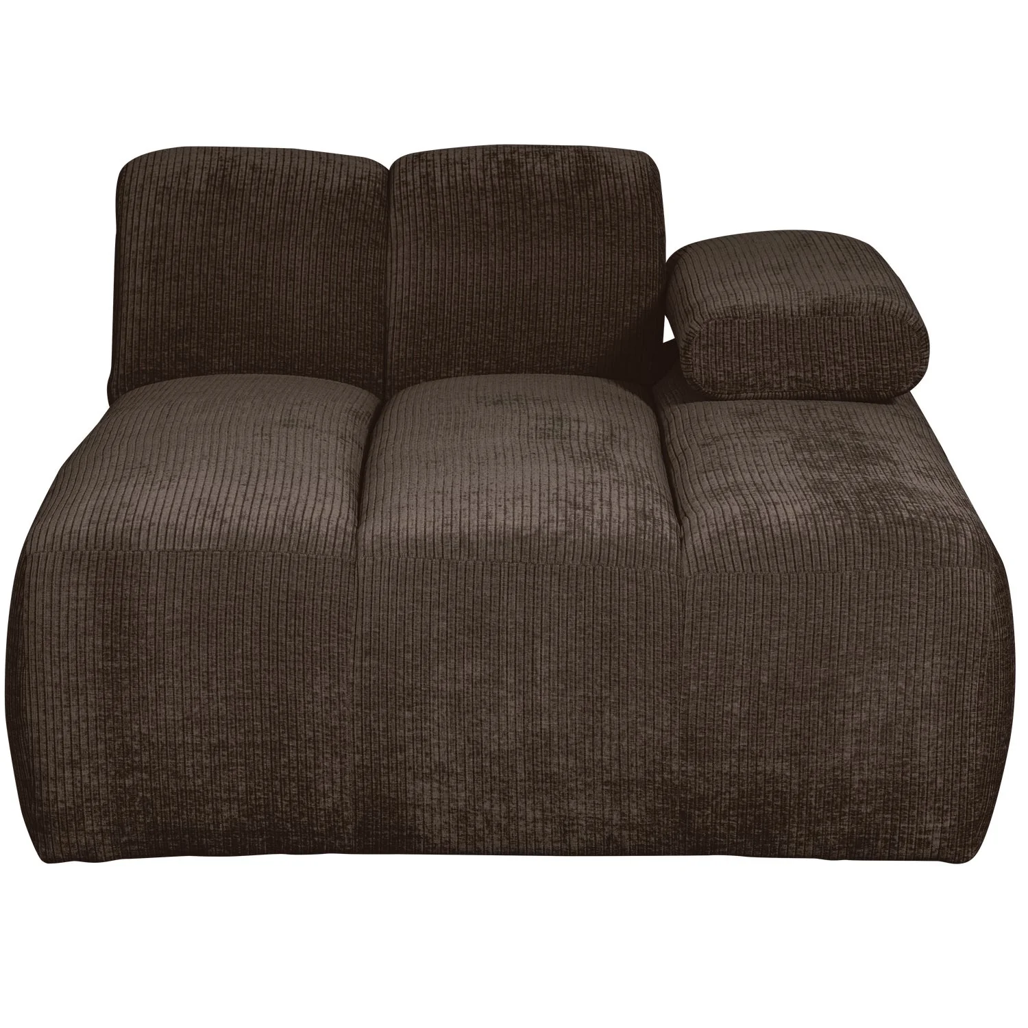 Sofa modułowa MOJO - szezlong prawostronny ciemnobrązowy sztruks - Image 5