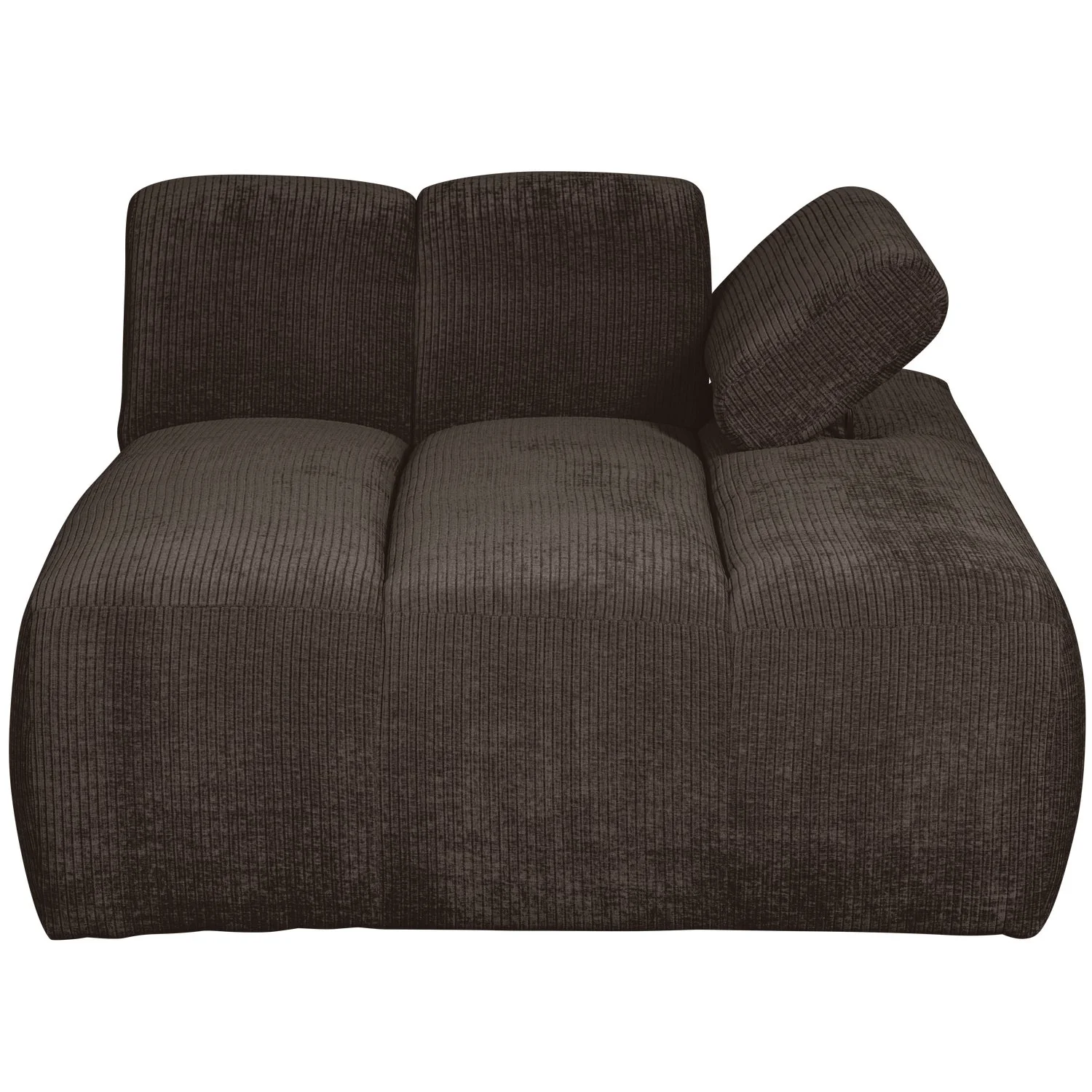 Sofa modułowa MOJO - szezlong prawostronny ciemnobrązowy sztruks - Image 6