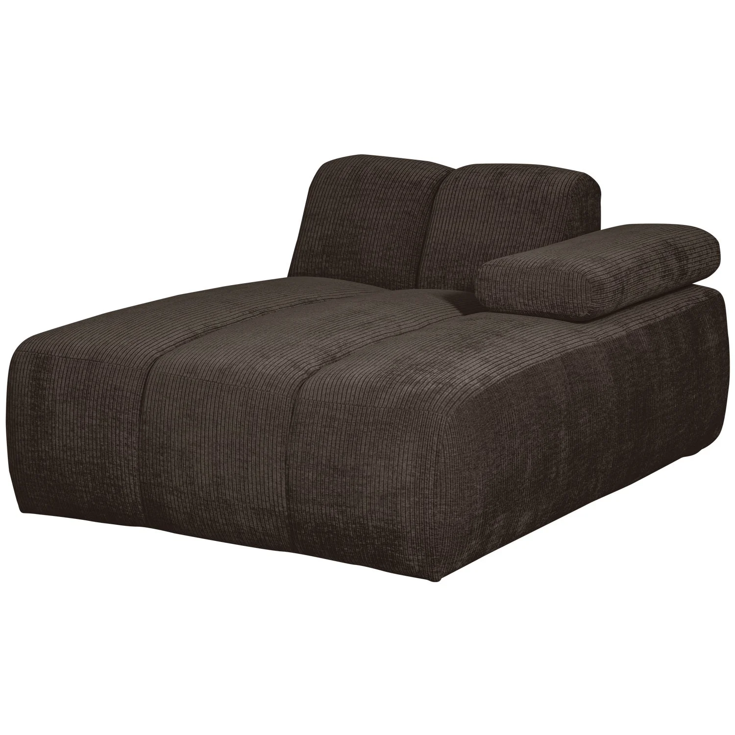 Sofa modułowa MOJO - szezlong prawostronny ciemnobrązowy sztruks - Image 8