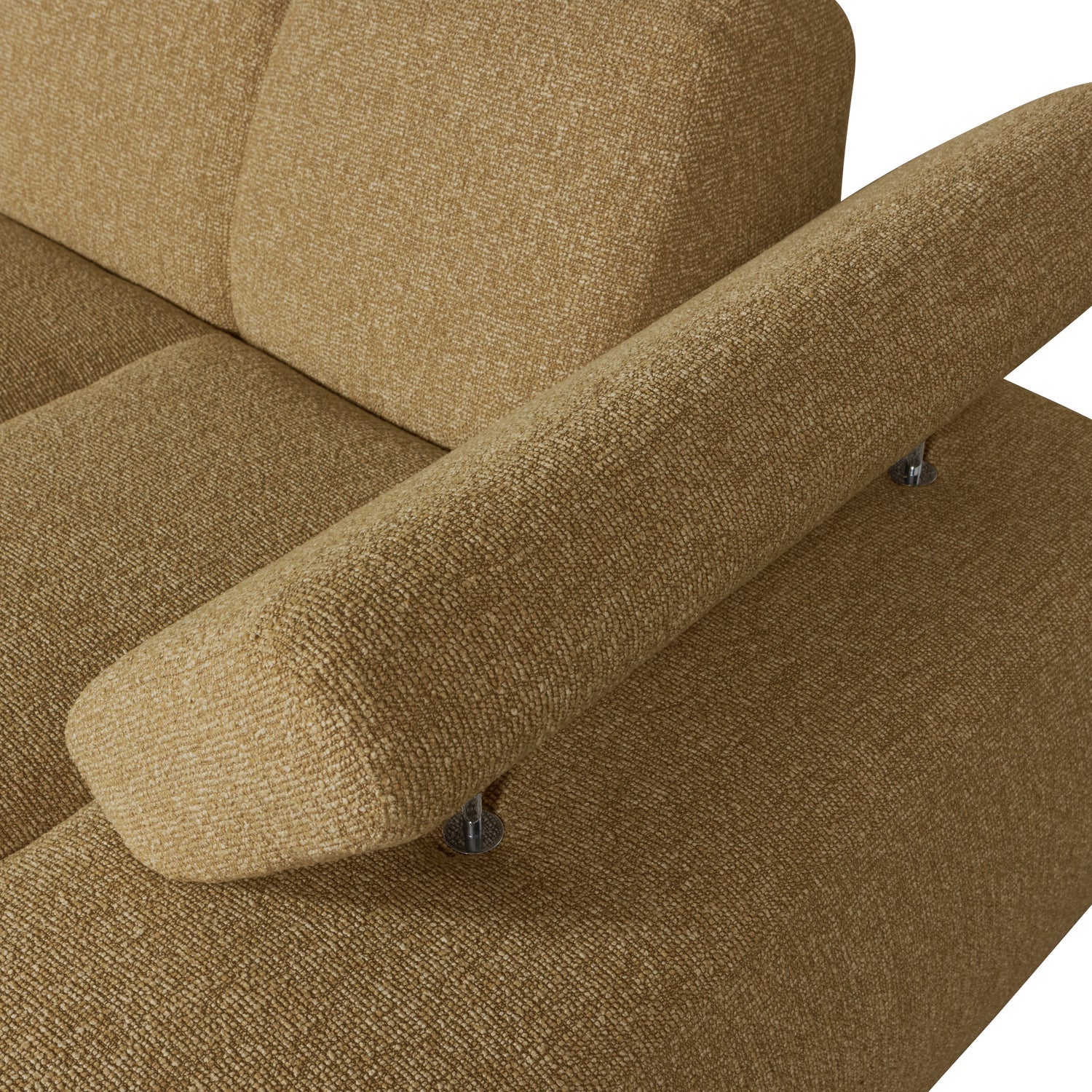 Sofa modułowa MOJO - szezlong prawostronny ciemny miodowy bouclé - Image 3