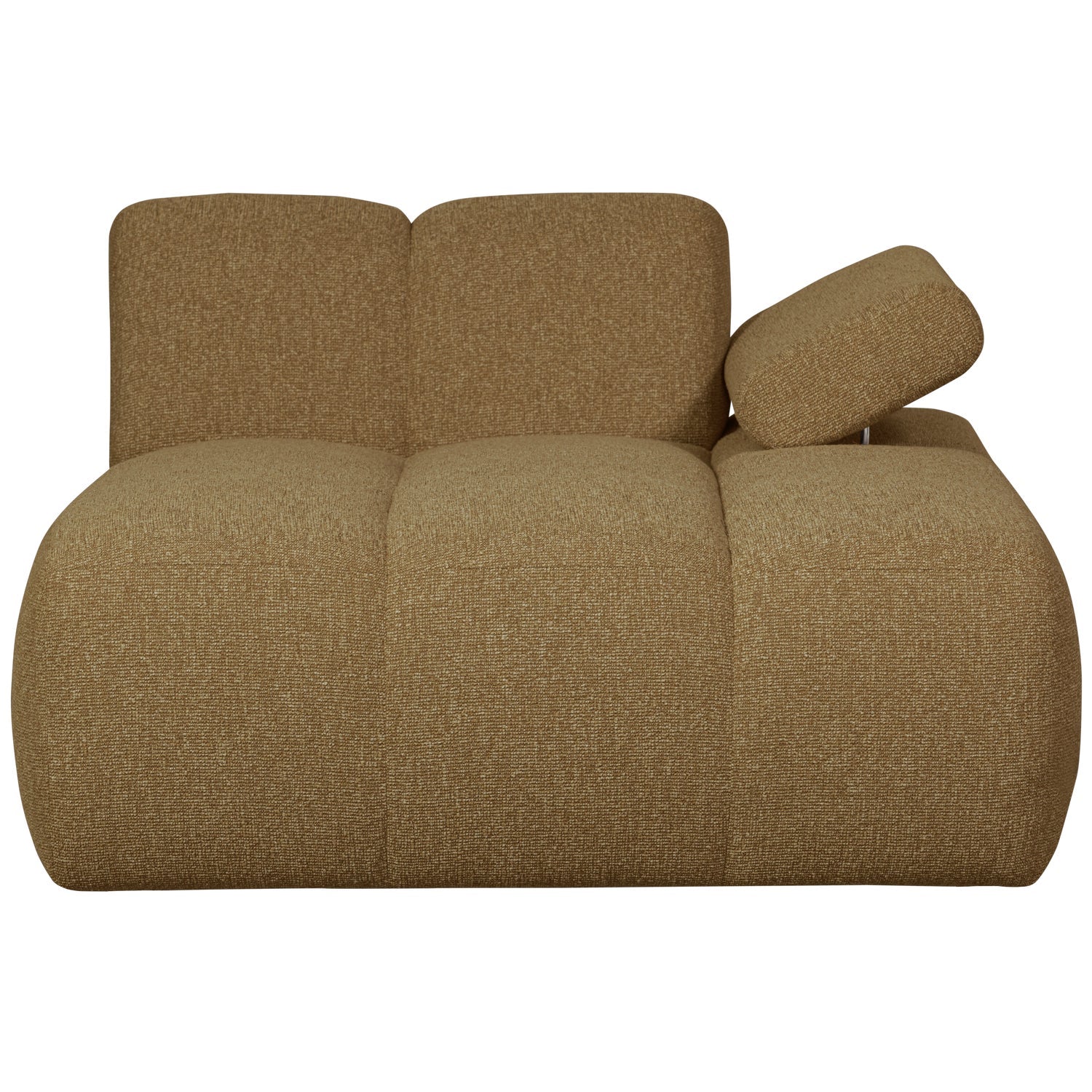 Sofa modułowa MOJO - szezlong prawostronny ciemny miodowy bouclé - Image 6