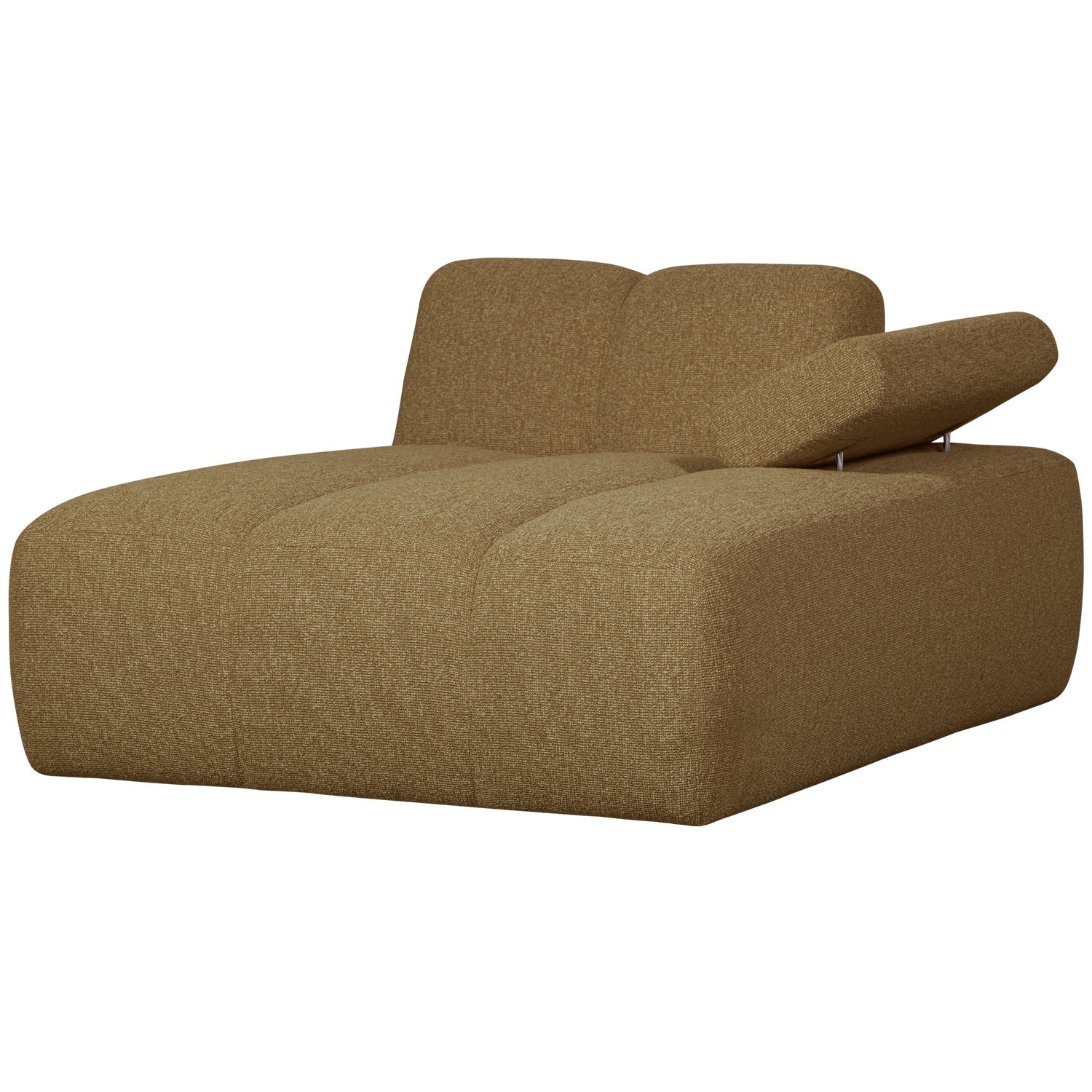 Sofa modułowa MOJO - szezlong prawostronny ciemny miodowy bouclé - Image 7