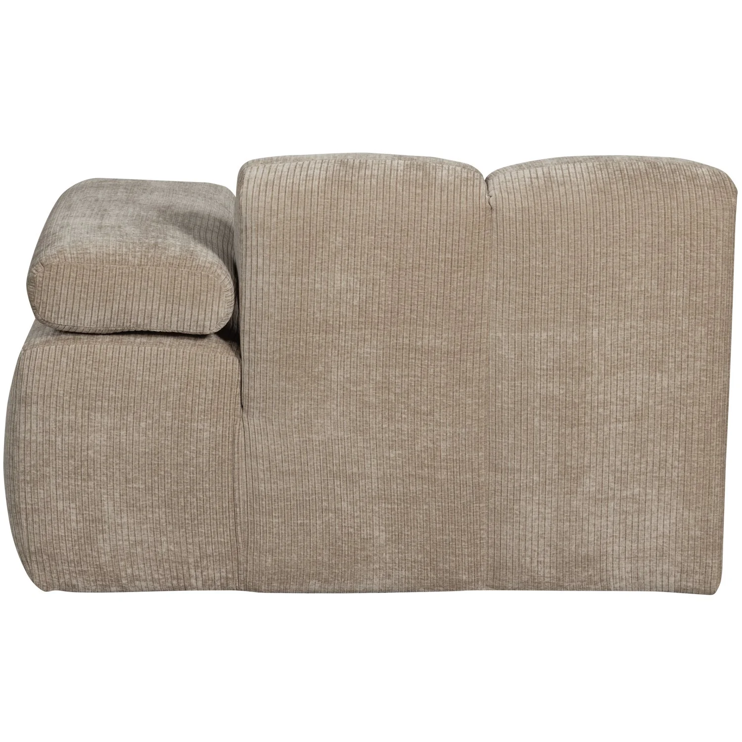 Sofa modułowa MOJO - szezlong prawostronny ciemny piaskowy sztruks - Image 4