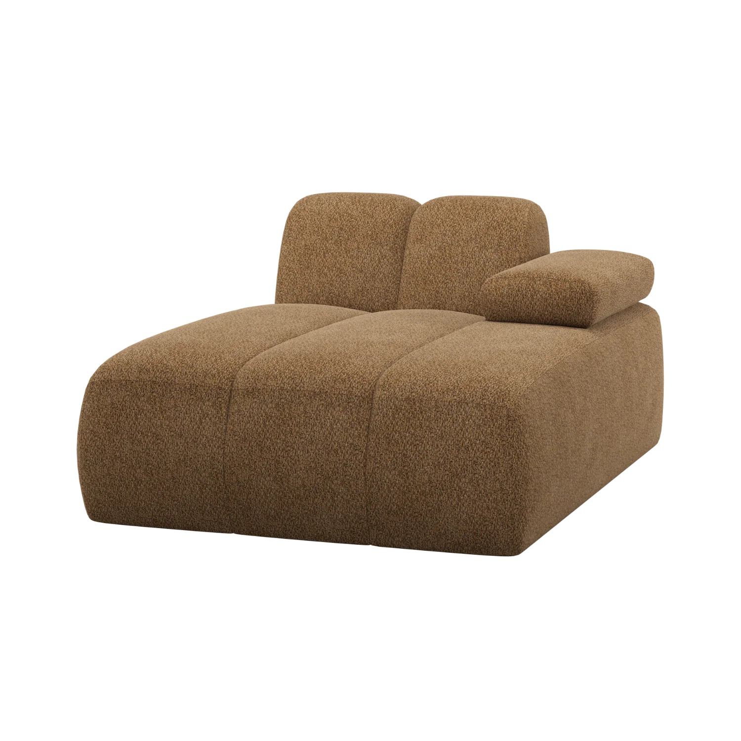 Sofa modułowa MOJO - szezlong prawostronny miodowy baranek