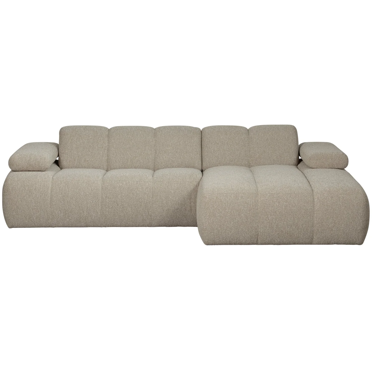 Narożnik modułowy prawostronny MOJO beżowy melanż bouclé - Image 6