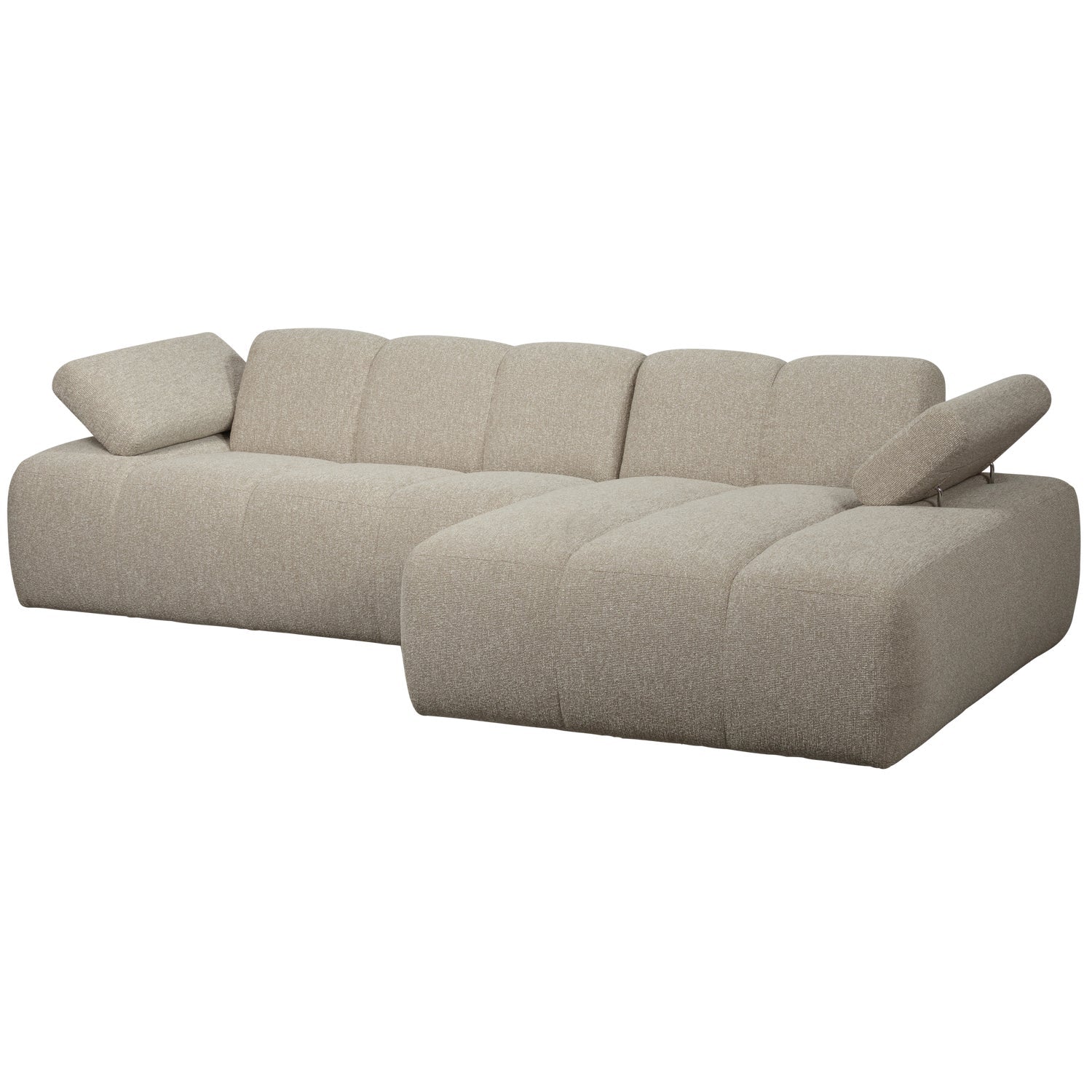 Narożnik modułowy prawostronny MOJO beżowy melanż bouclé - Image 8