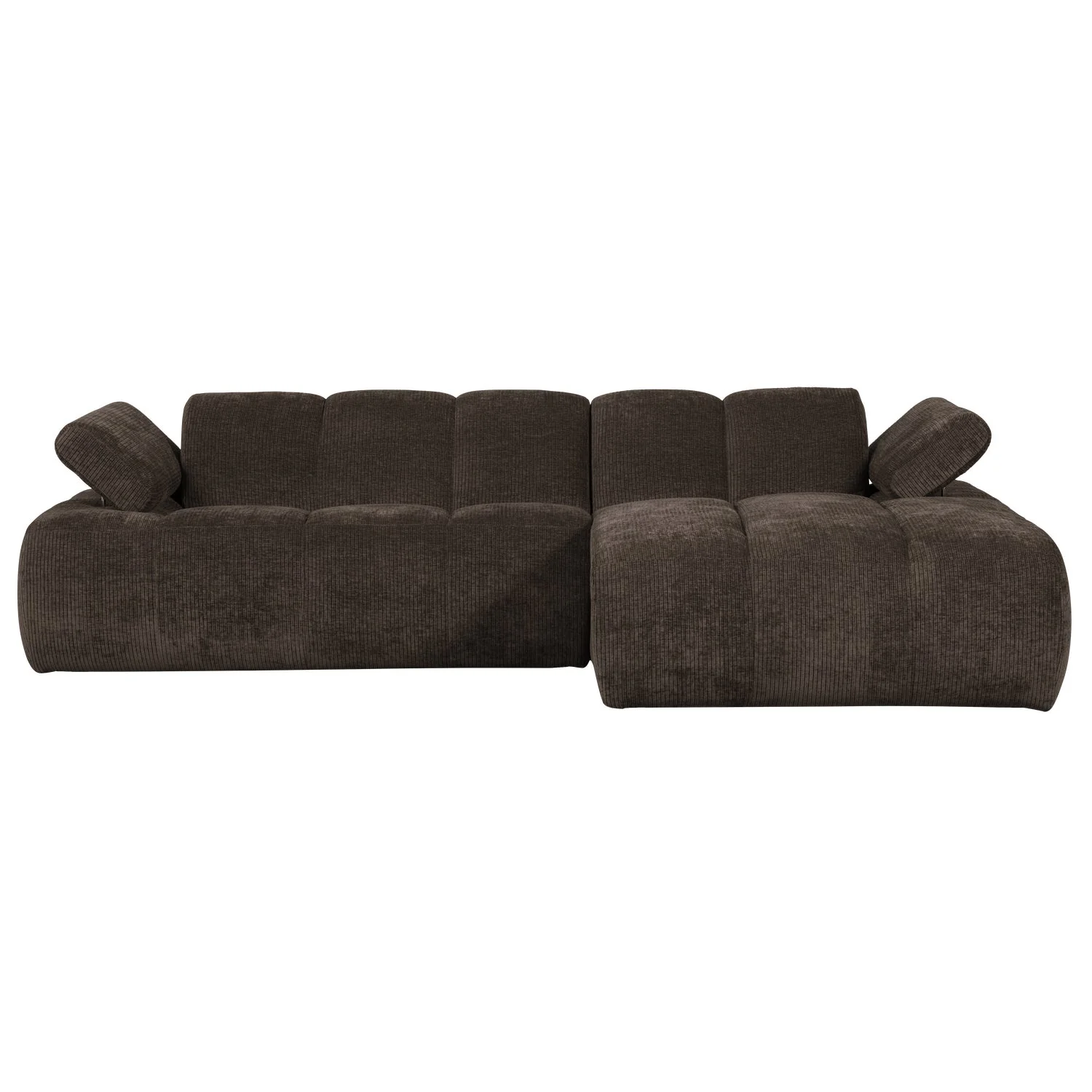 Narożnik modułowy prawostronny MOJO ciemnobrązowy sztruks - Image 6