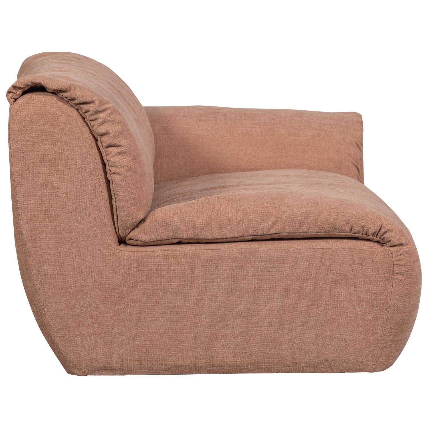 Sofa modułowa BAGGY - element prawostronny różowy - Image 7