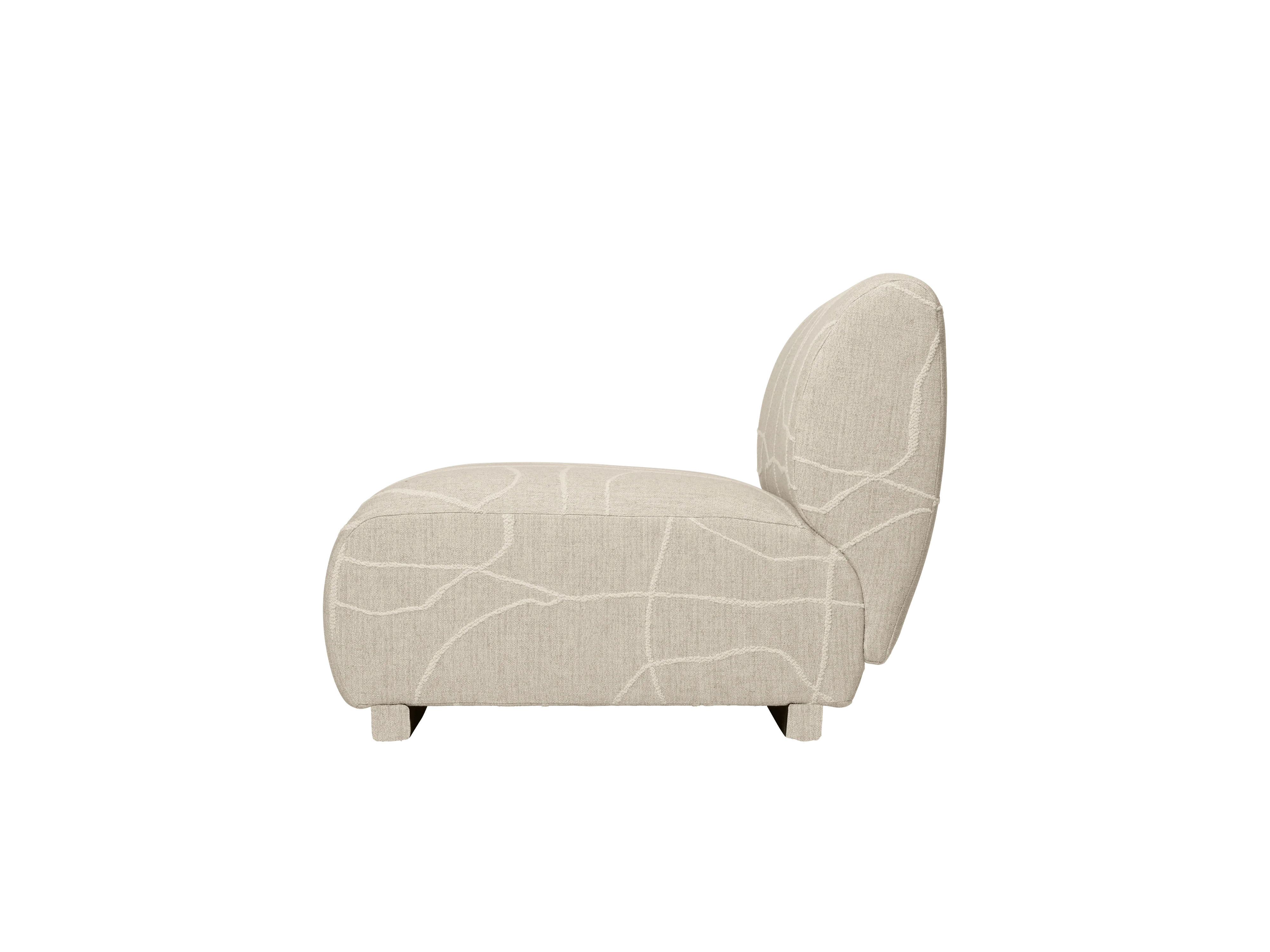 Sofa modułowa RICO Can Lis - element środkowy piaskowy z białym - Image 4