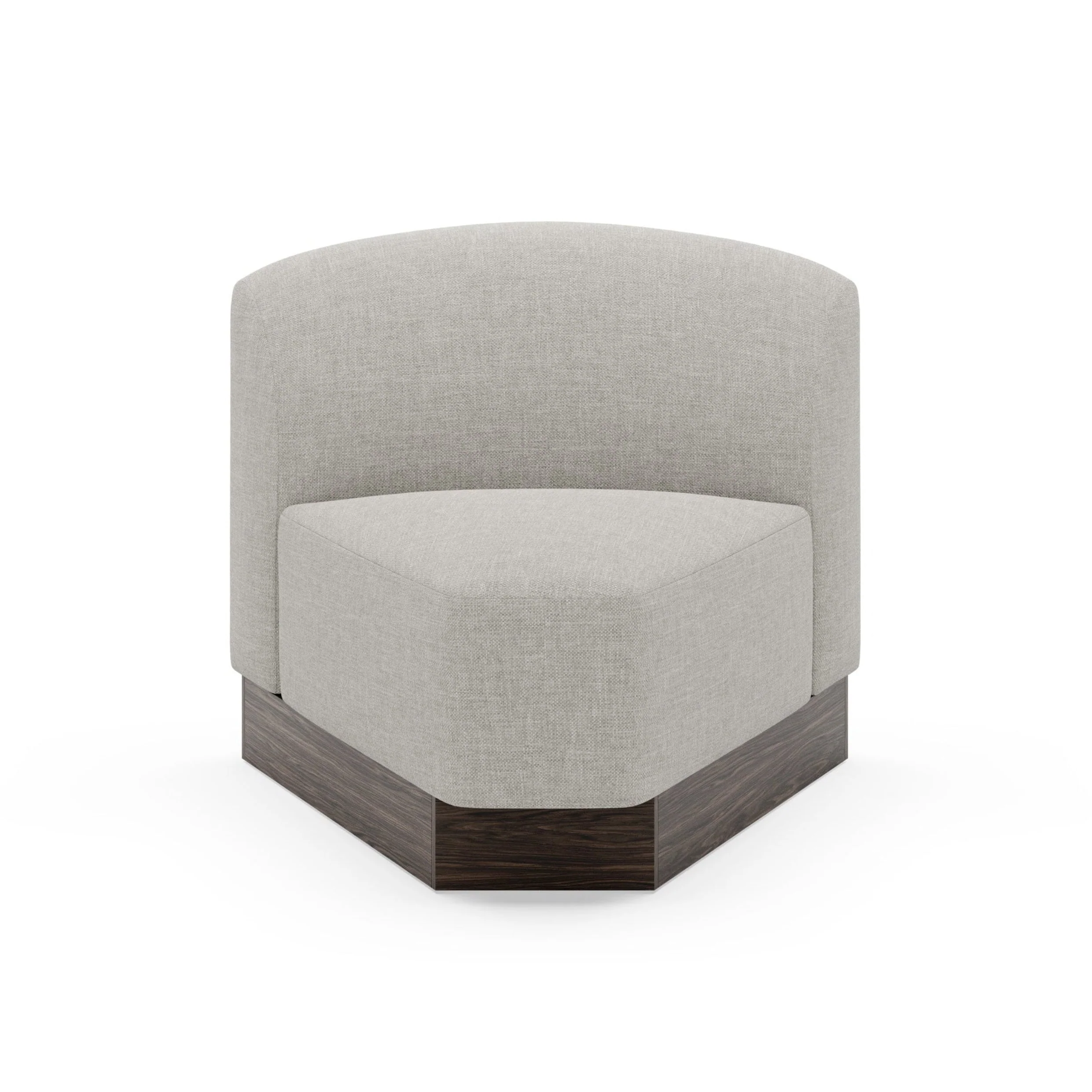 Sofa modułowa SHORE - element narożny zaokrąglony personalizowany