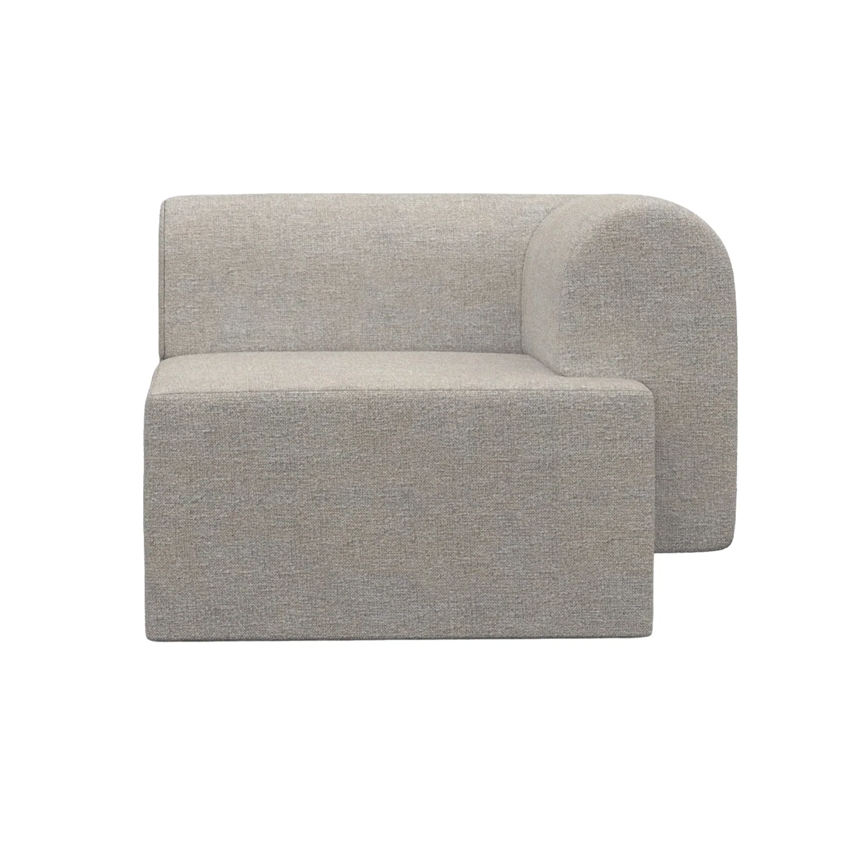 Sofa modułowa TORI - moduł prawostronny szary