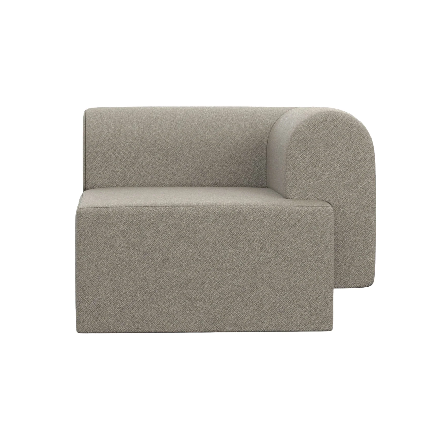 Sofa modułowa TORI - moduł prawostronny taupe