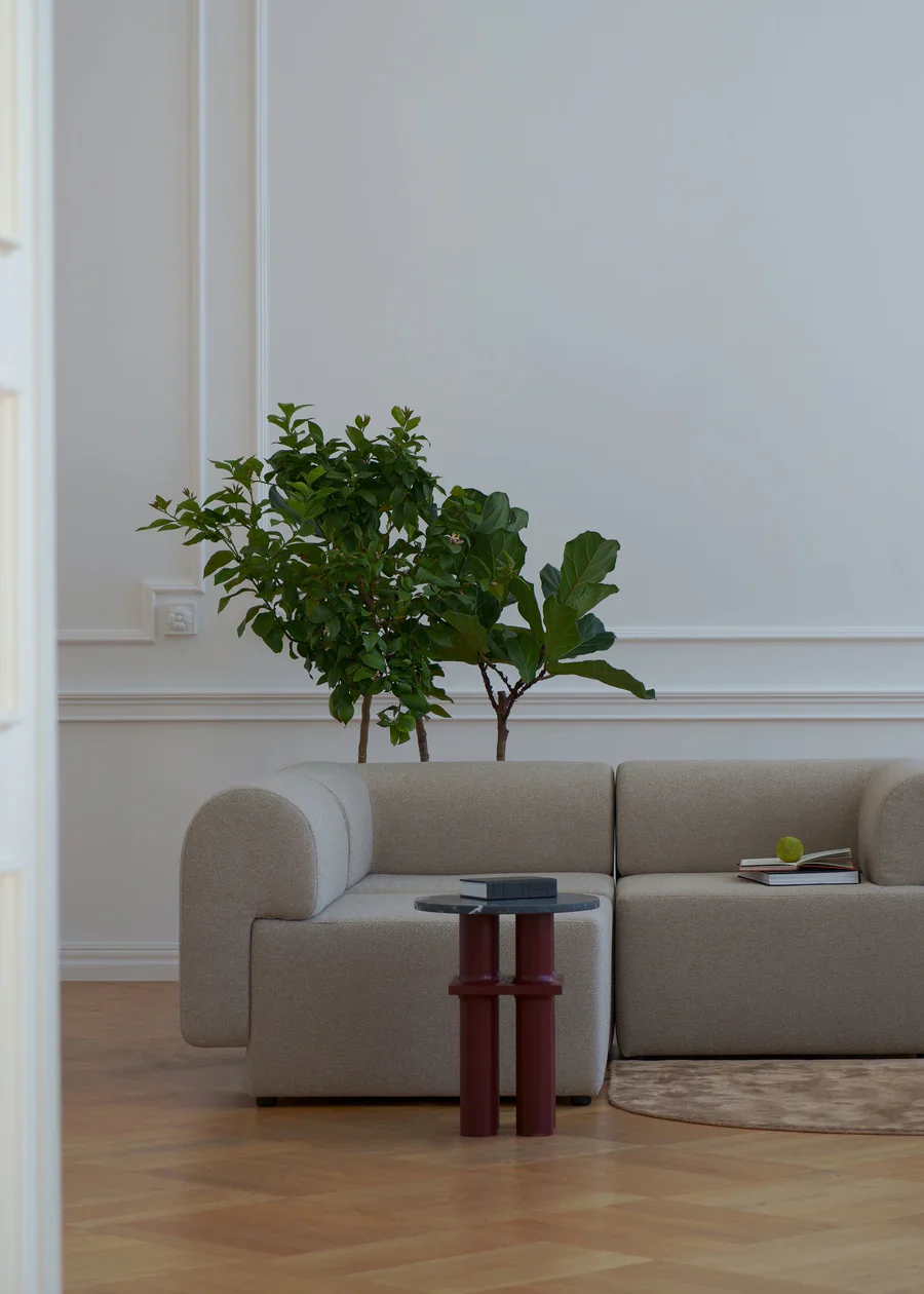 Sofa modułowa TORI - moduł narożny rdzawy - Image 5