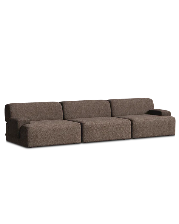 Sofa modułowa UMI - element prawostronny brązowy - Image 4