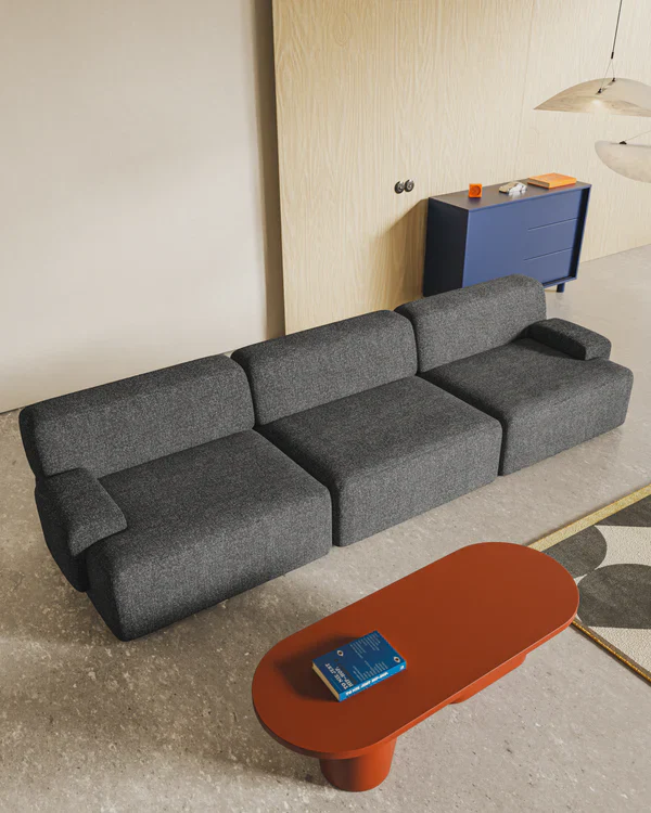 Sofa modułowa UMI - element prawostronny kamienna czerń - Image 2