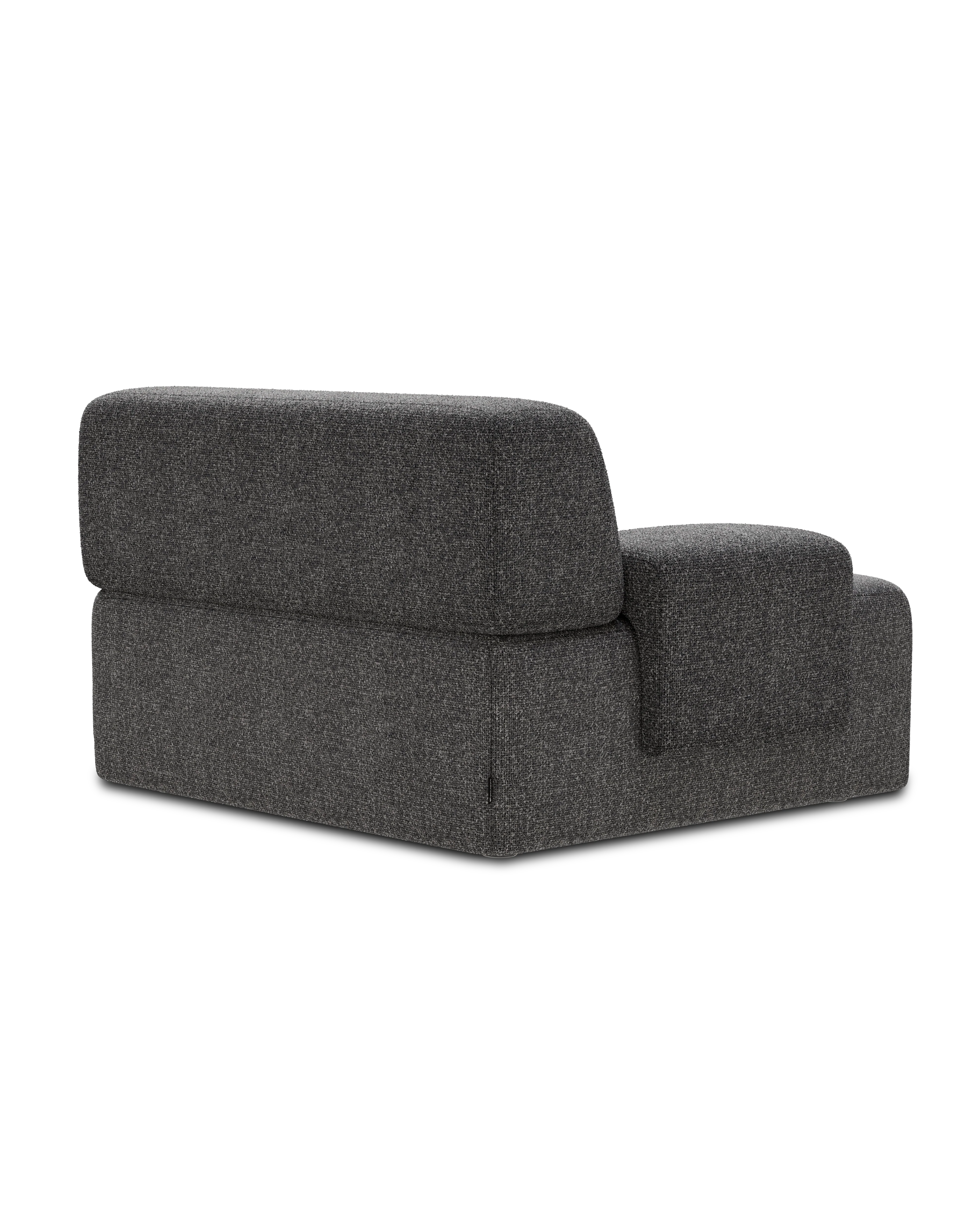 Sofa modułowa UMI - element prawostronny kamienna czerń - Image 3