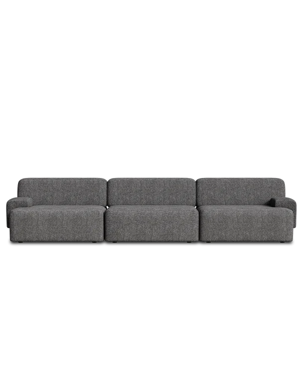 Sofa modułowa UMI - element prawostronny kamienna czerń - Image 5