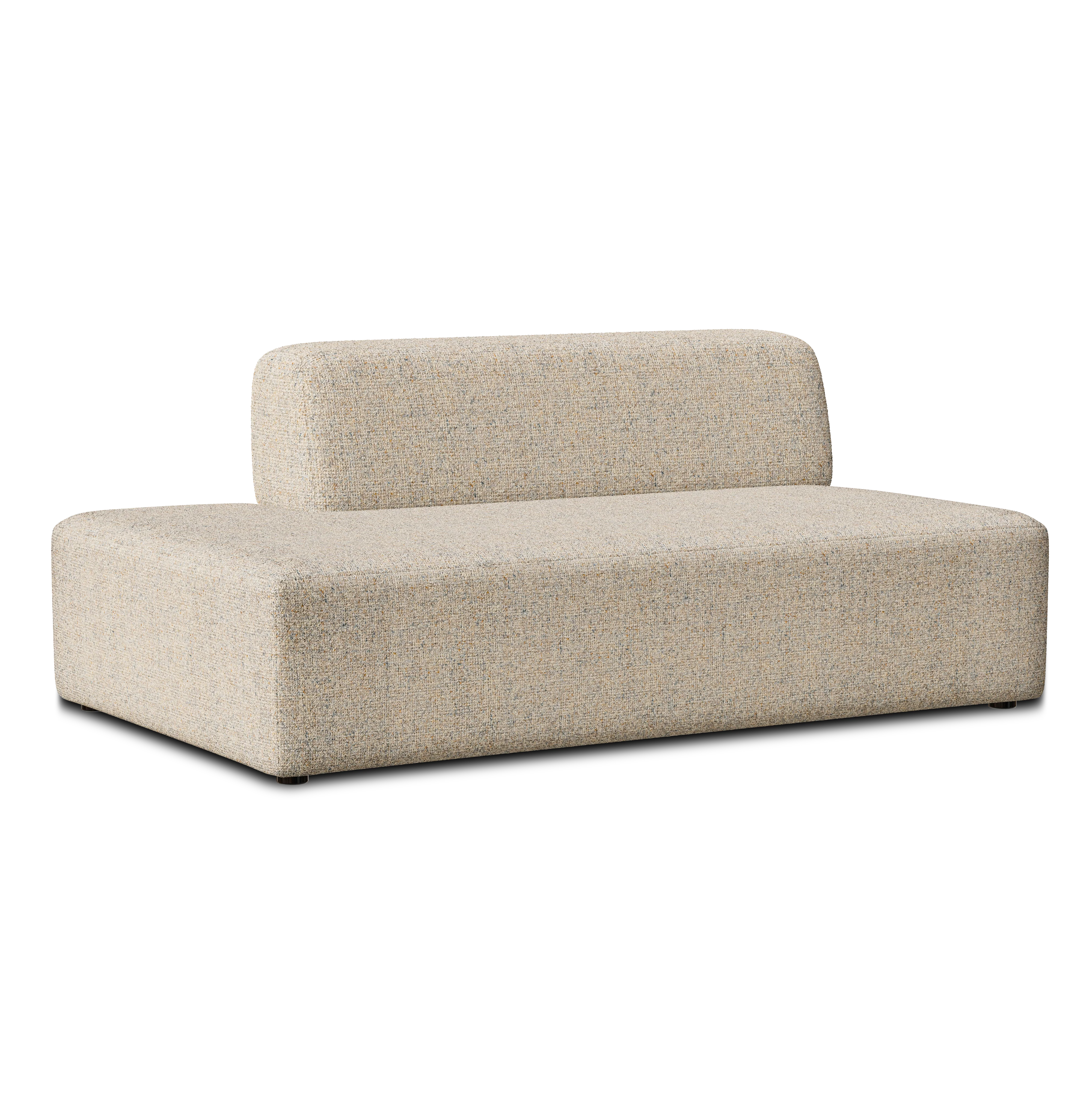 Sofa modułowa UMI - element otwarty prawostronny beżowy