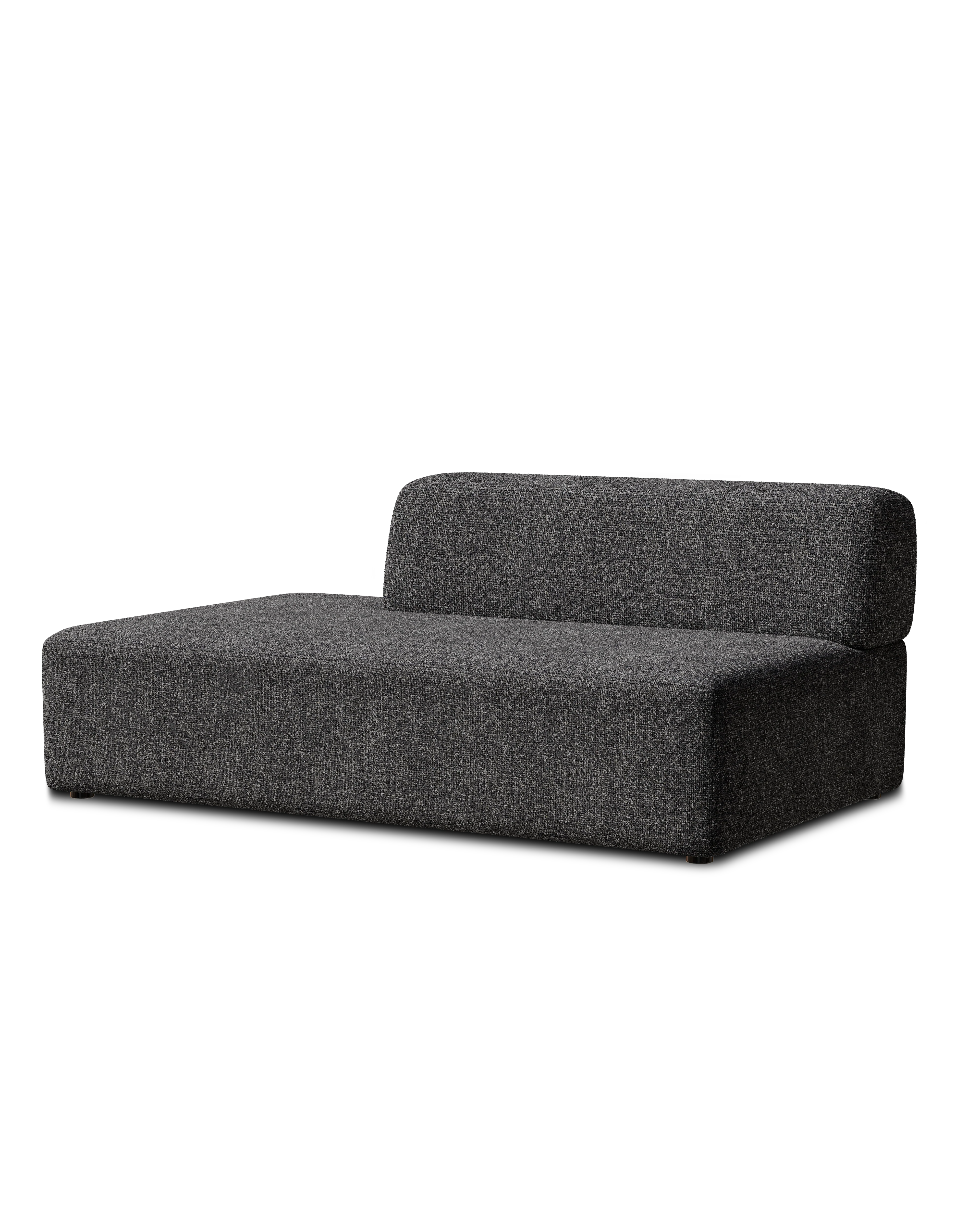 Sofa modułowa UMI - element otwarty prawostronny kamienna czerń - Image 4