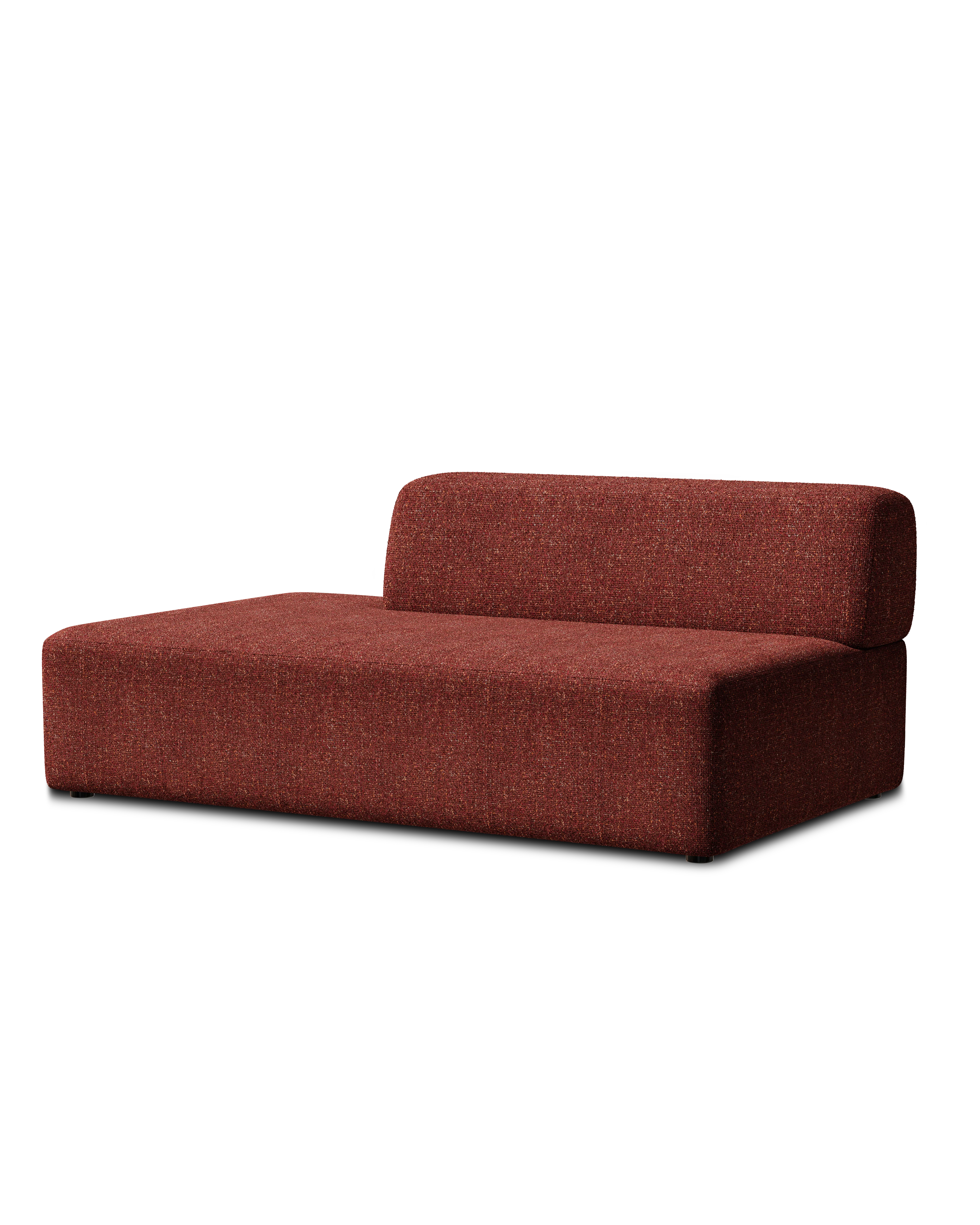 Sofa modułowa UMI - moduł otwarty prawostronny kasztanowy czerwony - Image 5